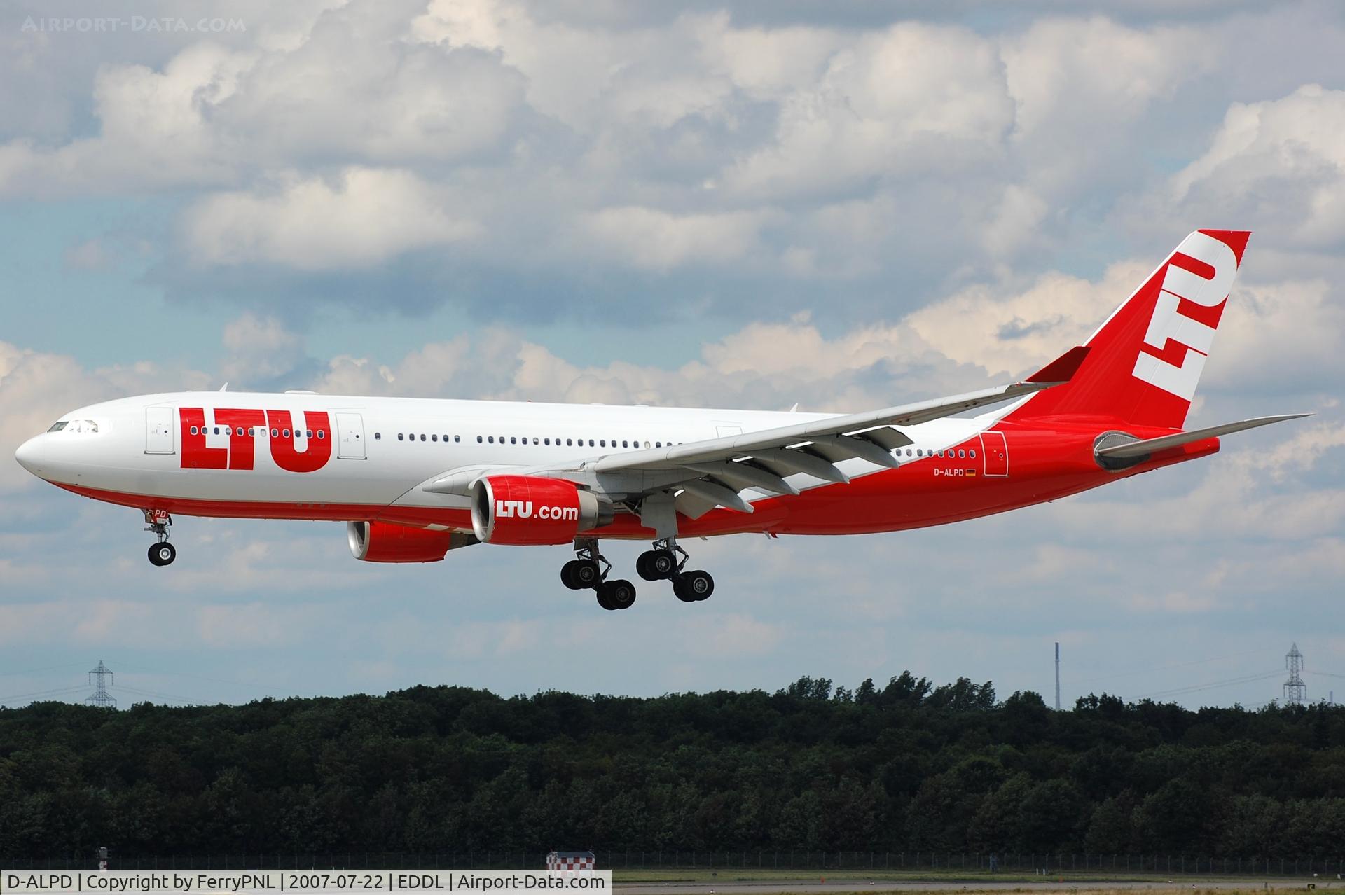 D-ALPD, 2002 Airbus A330-223 C/N 454, LTU A332 on short finals.