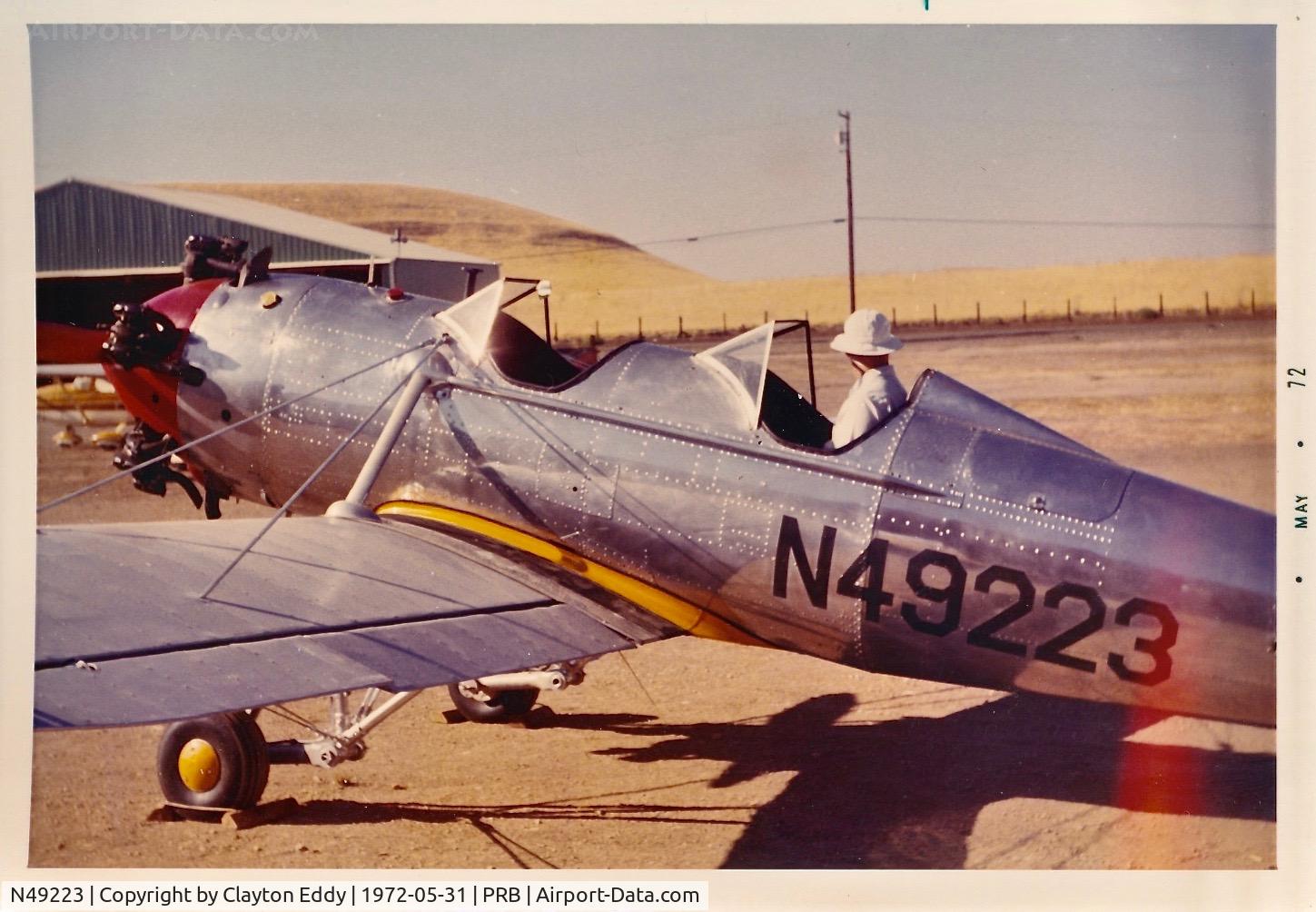 N49223, 1941 Ryan Aeronautical ST3KR C/N 1014, Paso Robles flyin California May 1972.