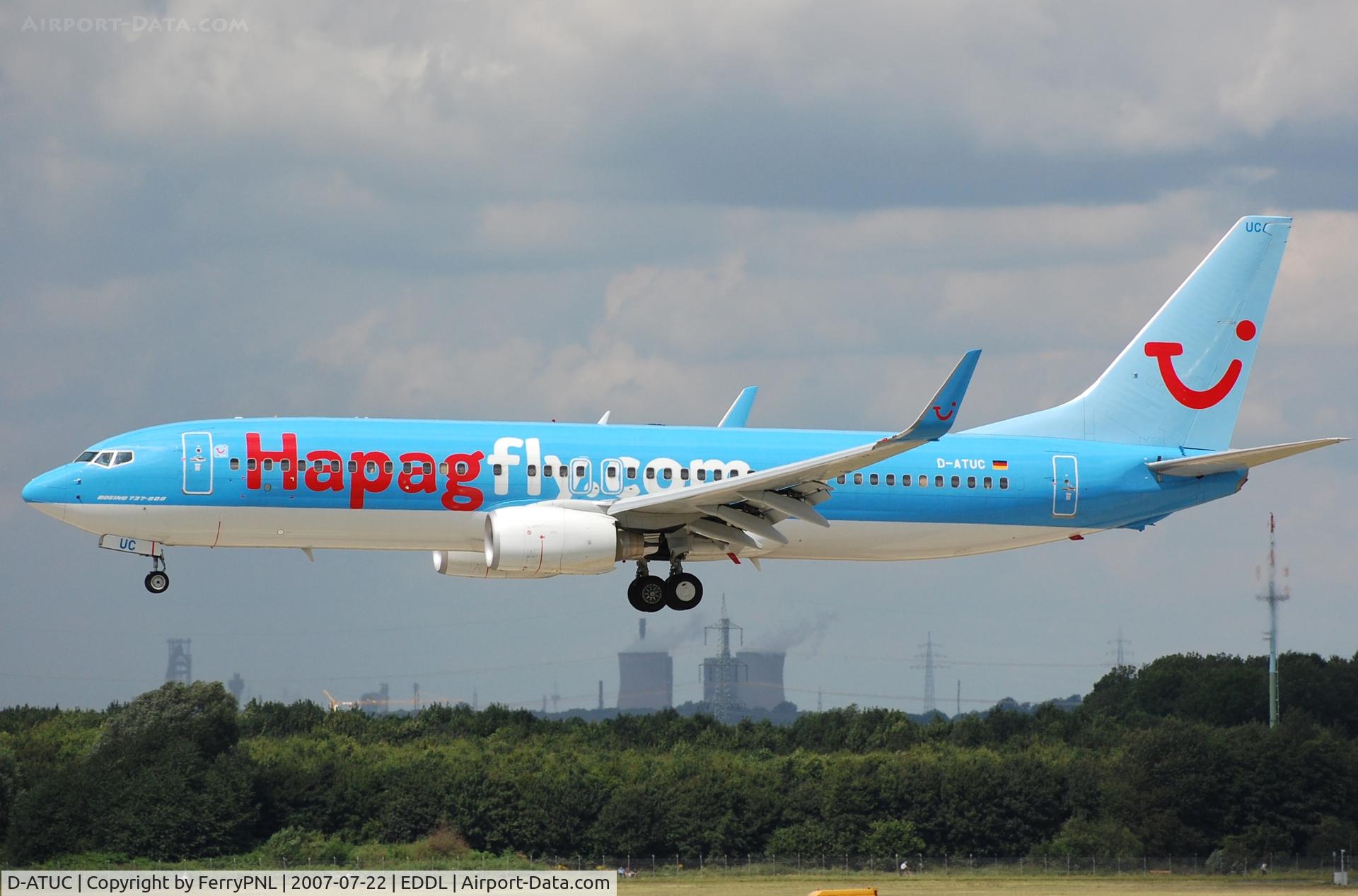 D-ATUC, 2006 Boeing 737-8K5 C/N 34684, Landing of Hapagfly B738