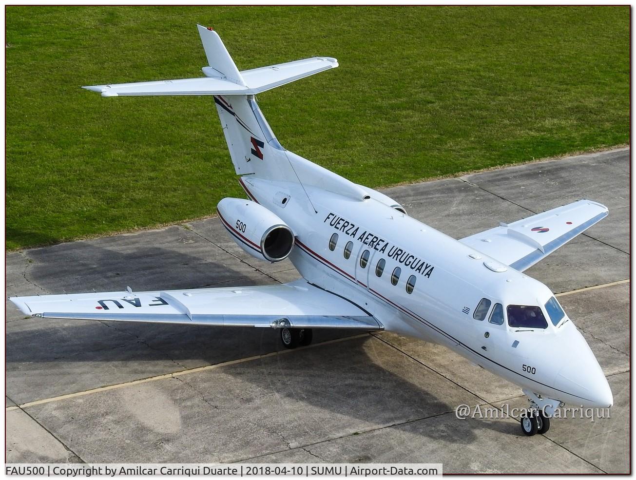 FAU500, British Aerospace H25B C/N 257071, Landed at SUMU