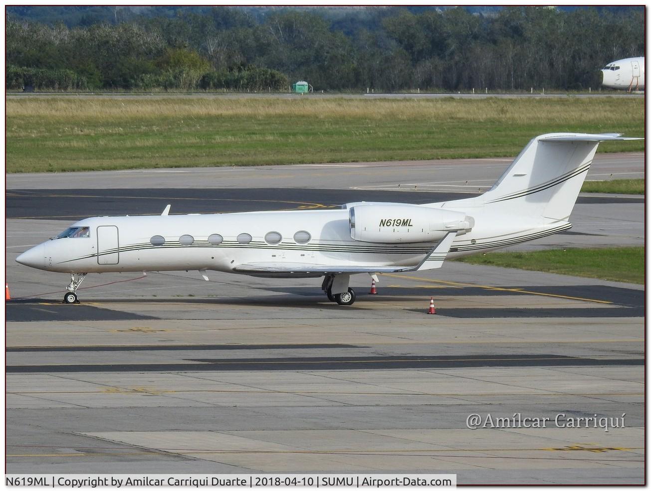 N619ML, 1988 Gulfstream Aerospace G-IV C/N 1062, Landed at SUMU