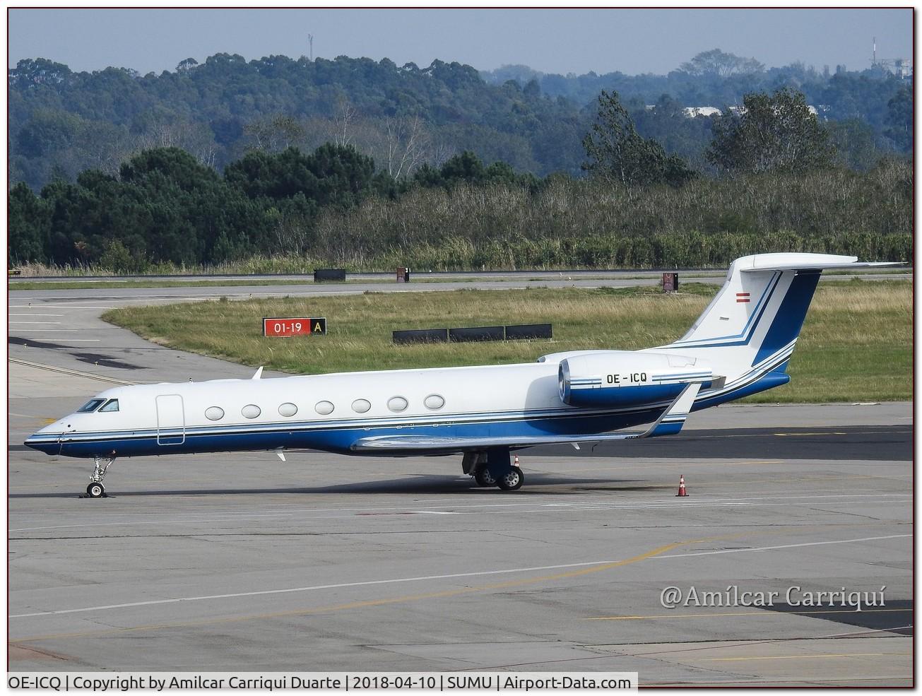OE-ICQ, 2006 Grumman Gulfstream V C/N 5078, Landed at SUMU