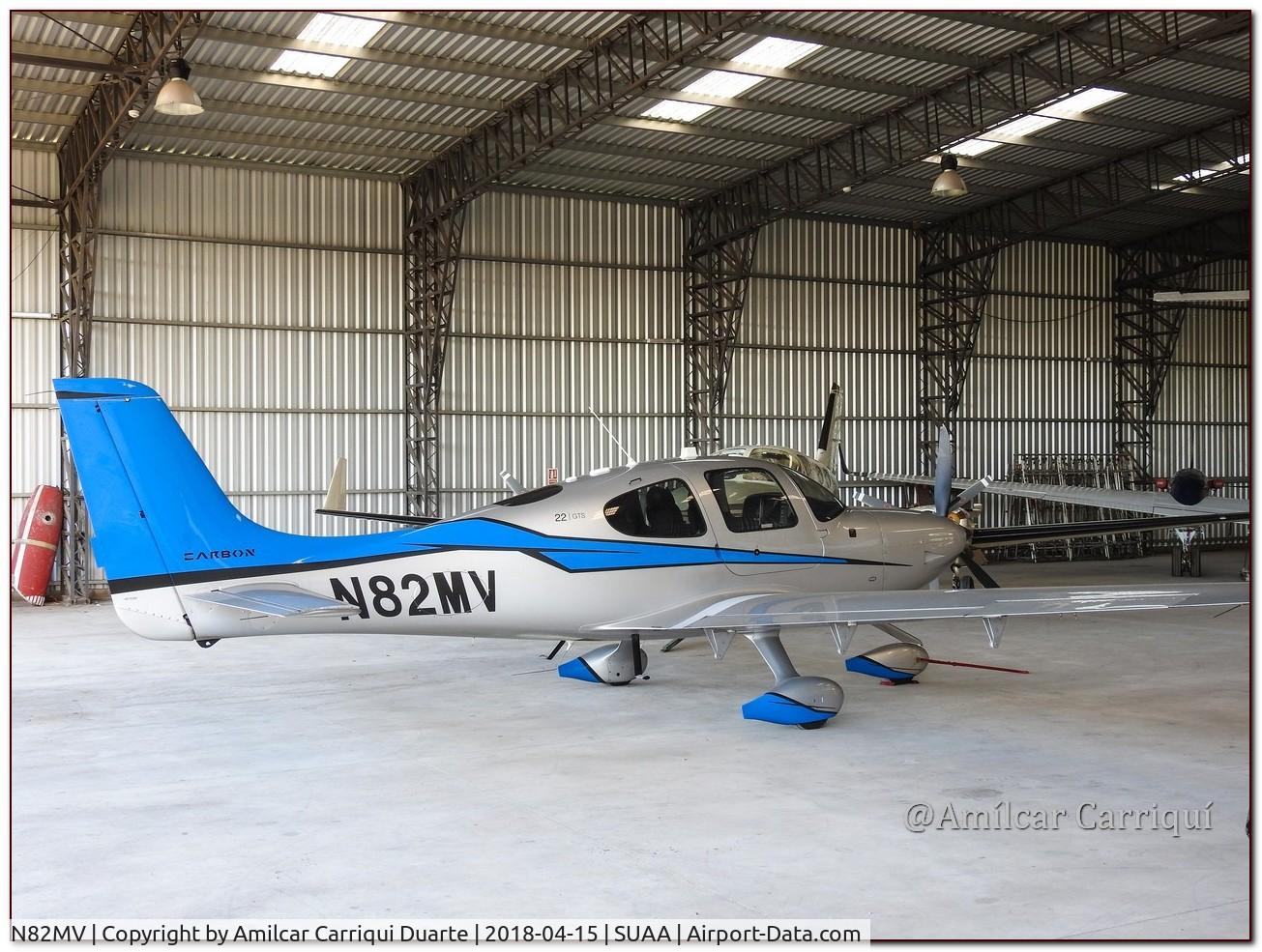 N82MV, 2015 Cirrus SR22 C/N 4297, Inside hangar