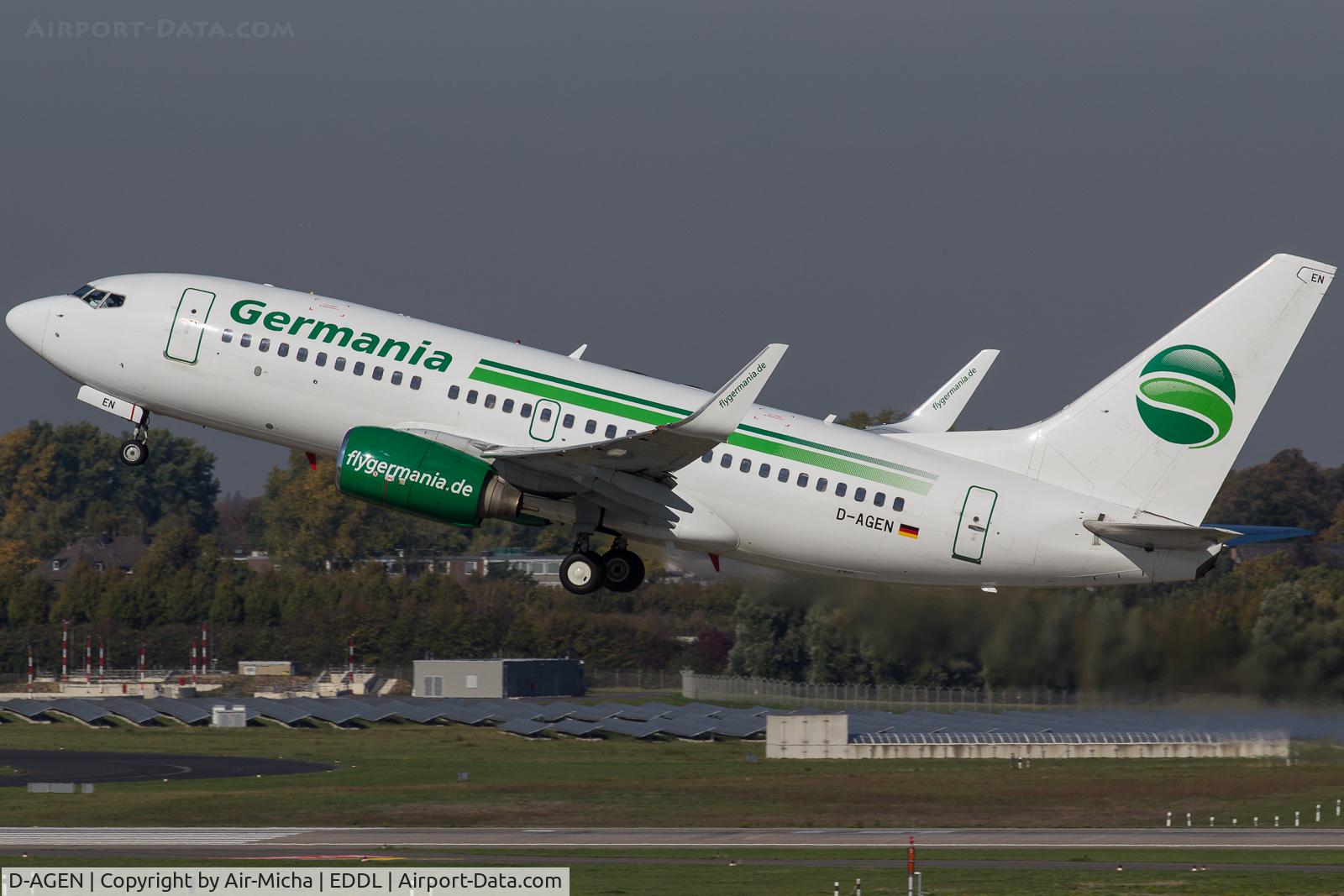 D-AGEN, 1998 Boeing 737-75B C/N 28100, Germania