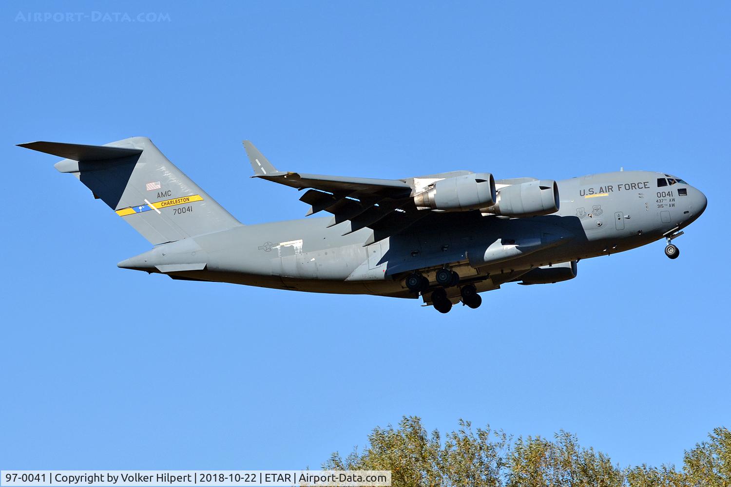 97-0041, 1997 Boeing C-17A Globemaster III C/N 50045/P-41, at Ramstein Air Base