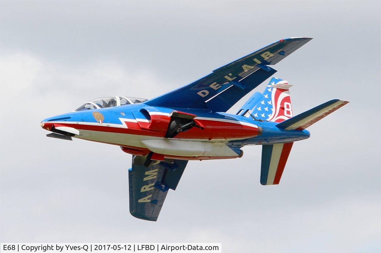 E68, Dassault-Dornier Alpha jet E C/N E68, Dassault-Dornier Alpha Jet E (F-TEMO), Athos 08 of Patrouille de France 2017, Bordeaux-Mérignac Air Base 106 (LFBD-BOD) Open day 2017