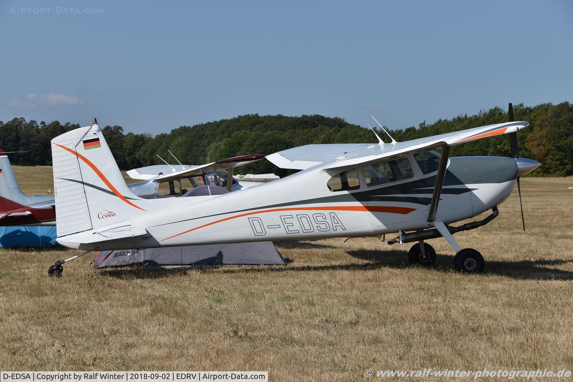 D-EDSA, 1963 Cessna 180F C/N 18051308, Cessna 180F Skywagon - Private - 18051308 - D-EDSA - 02.09.2018 - EDRV