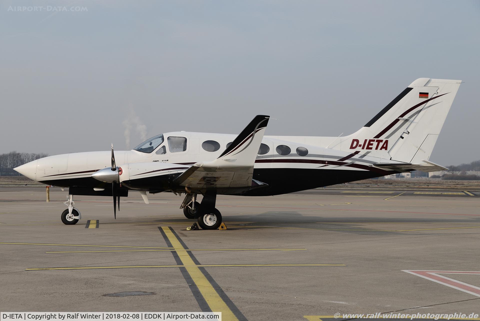 D-IETA, 1980 Cessna 414A Chancellor C/N 414A-0473, Cessna 414A Chancellor - Private - 414A0473 - D-IETA - 08.02.2018 - CGN