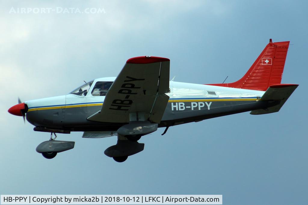 HB-PPY, 1993 Piper PA-28-181 Archer II C/N 2890194, Landing
