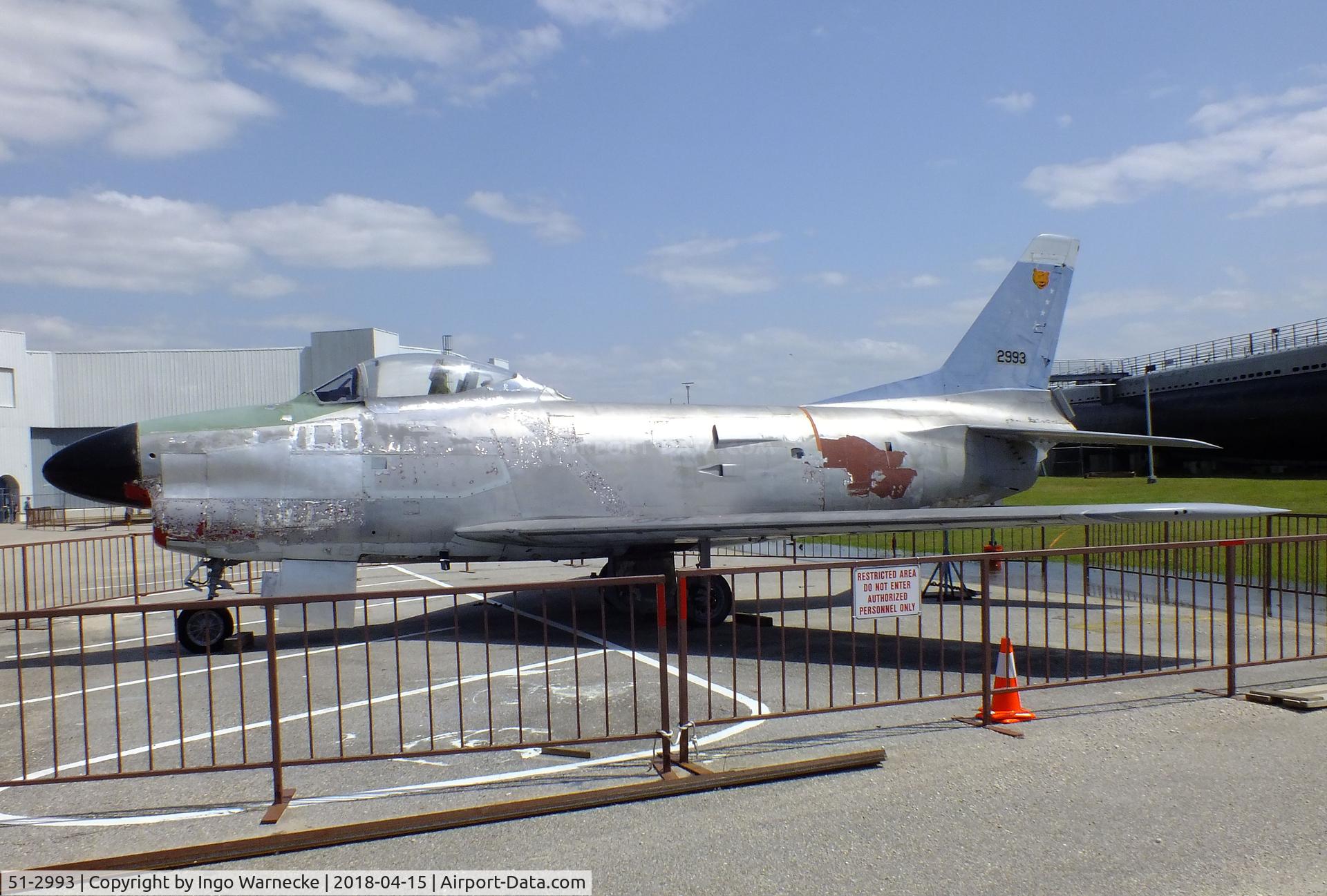 51-2993, North American F-86L Sabre C/N 177-50, North American F-86L Sabre at the USS Alabama Battleship Memorial Park, Mobile AL