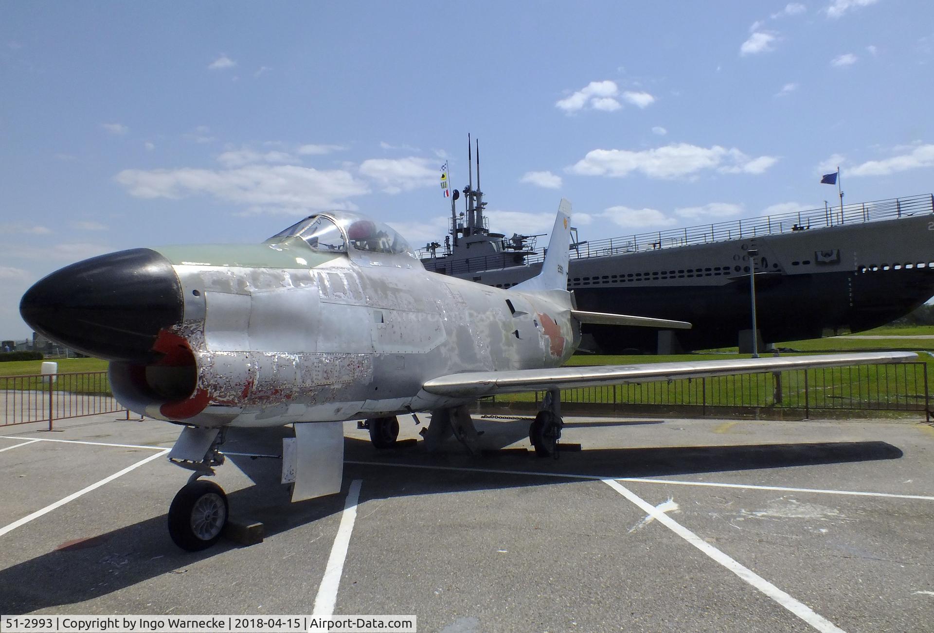 51-2993, North American F-86L Sabre C/N 177-50, North American F-86L Sabre at the USS Alabama Battleship Memorial Park, Mobile AL