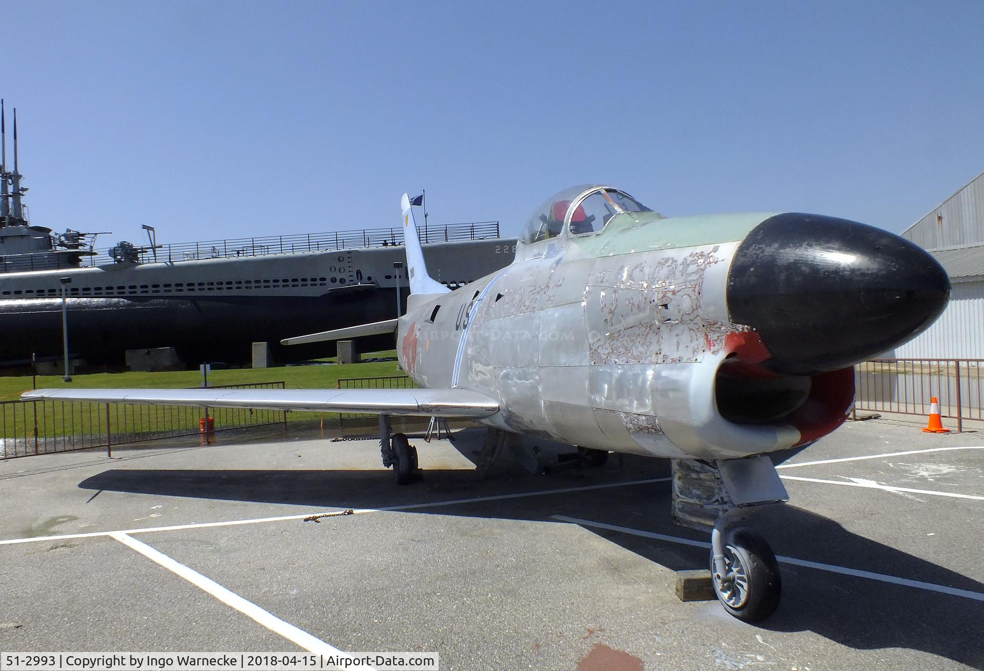 51-2993, North American F-86L Sabre C/N 177-50, North American F-86L Sabre at the USS Alabama Battleship Memorial Park, Mobile AL