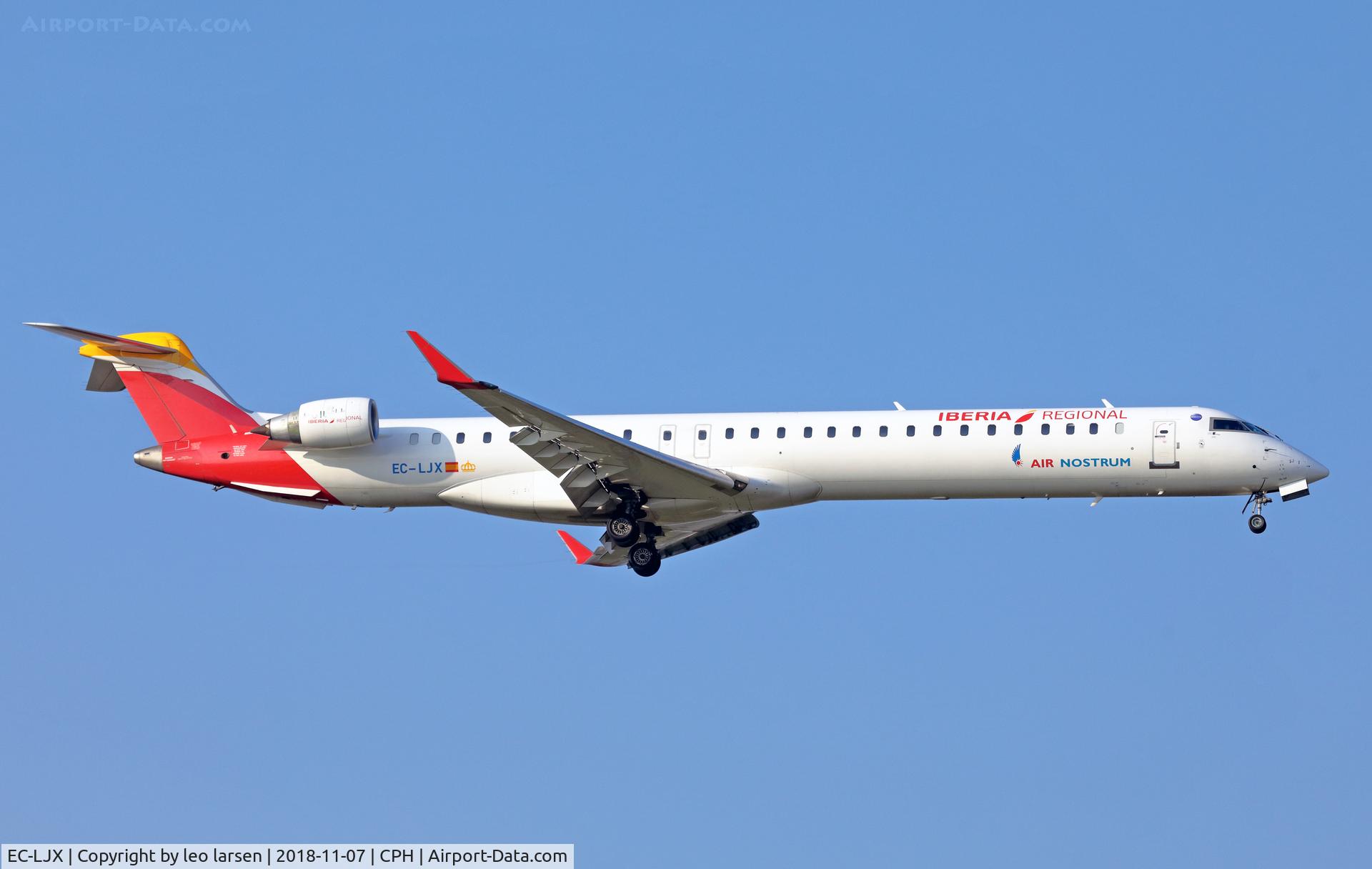 EC-LJX, 2010 Bombardier CRJ-1000ER NG (CL-600-2E25) C/N 19008, Copenhagen 7.11.2018