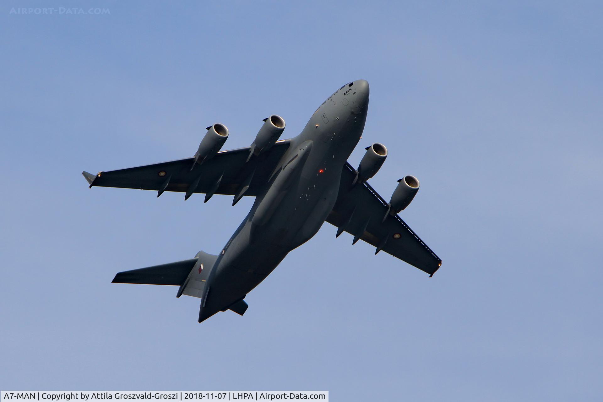 A7-MAN, 2014 Boeing C-17A Globemaster III C/N F-275, LHPA Pápa Air Base, Hungary
