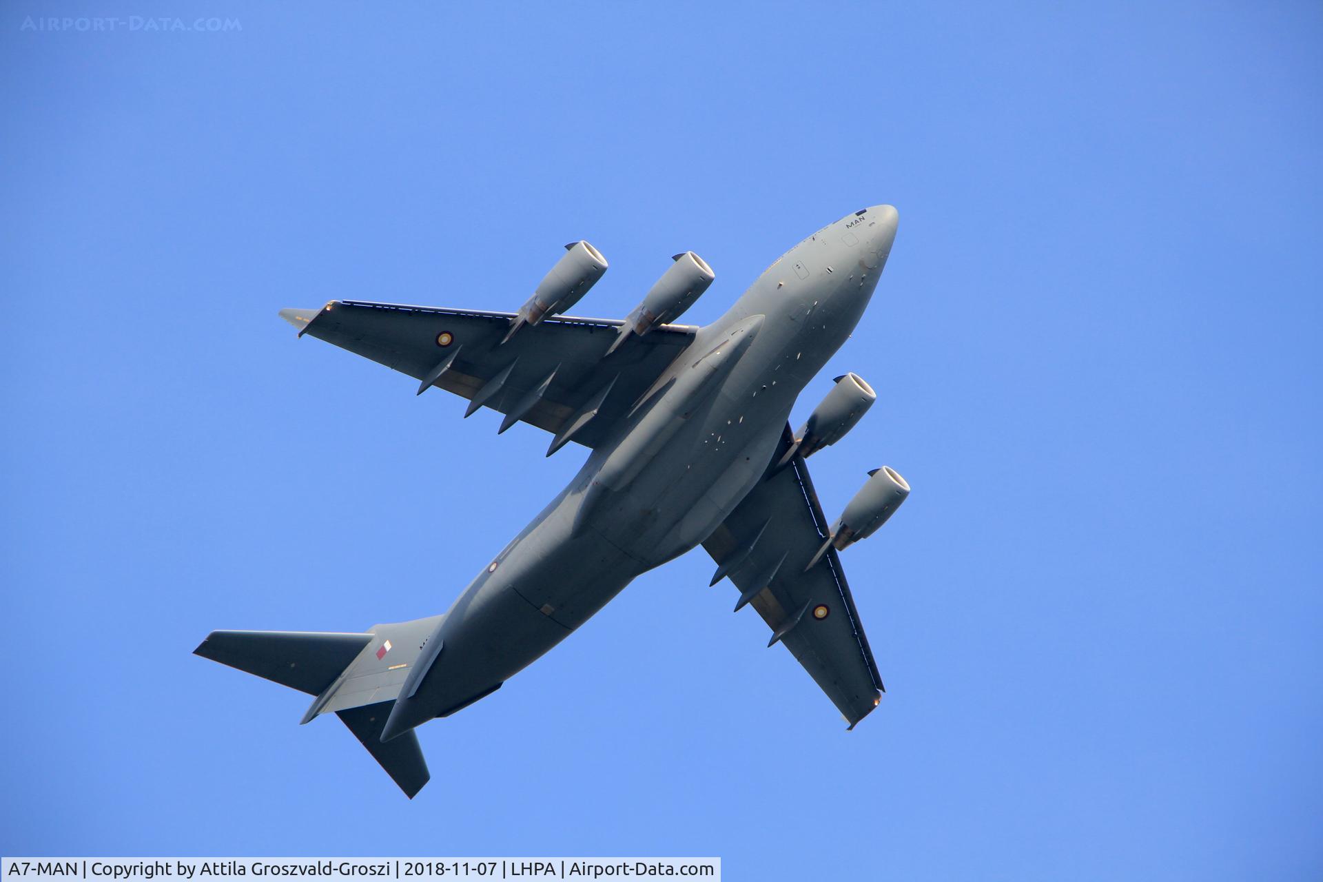 A7-MAN, 2014 Boeing C-17A Globemaster III C/N F-275, LHPA Pápa Air Base, Hungary