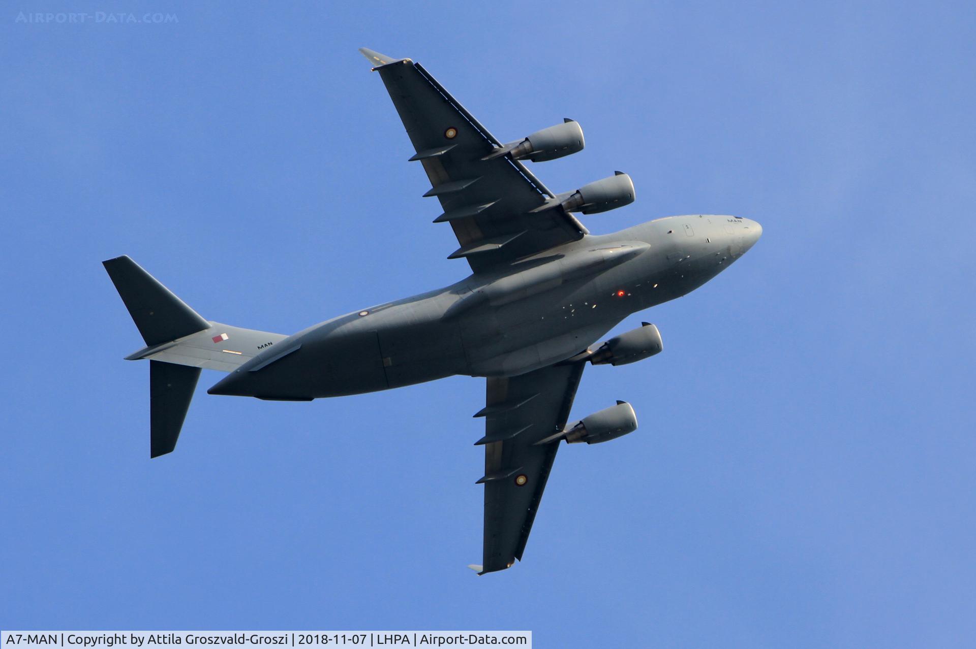 A7-MAN, 2014 Boeing C-17A Globemaster III C/N F-275, LHPA Pápa Air Base, Hungary