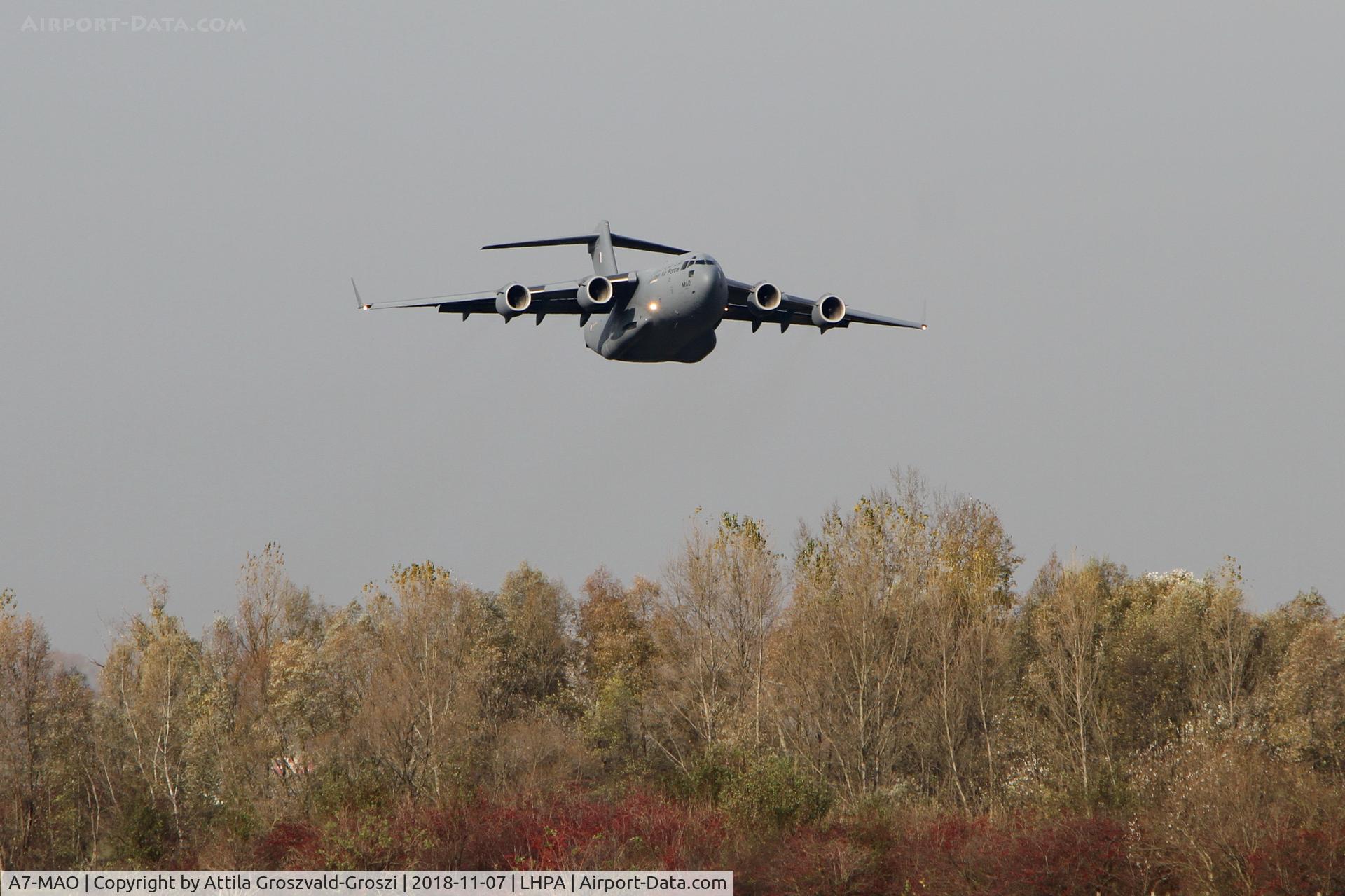 A7-MAO, 2015 Boeing C-17A Globemaster III C/N F-278, LHPA Pápa Air Base, Hungary