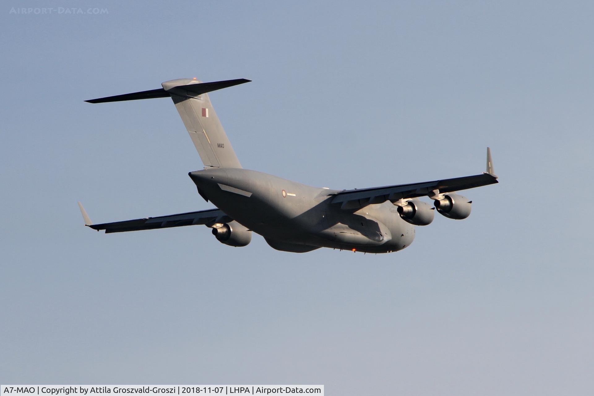 A7-MAO, 2015 Boeing C-17A Globemaster III C/N F-278, LHPA Pápa Air Base, Hungary