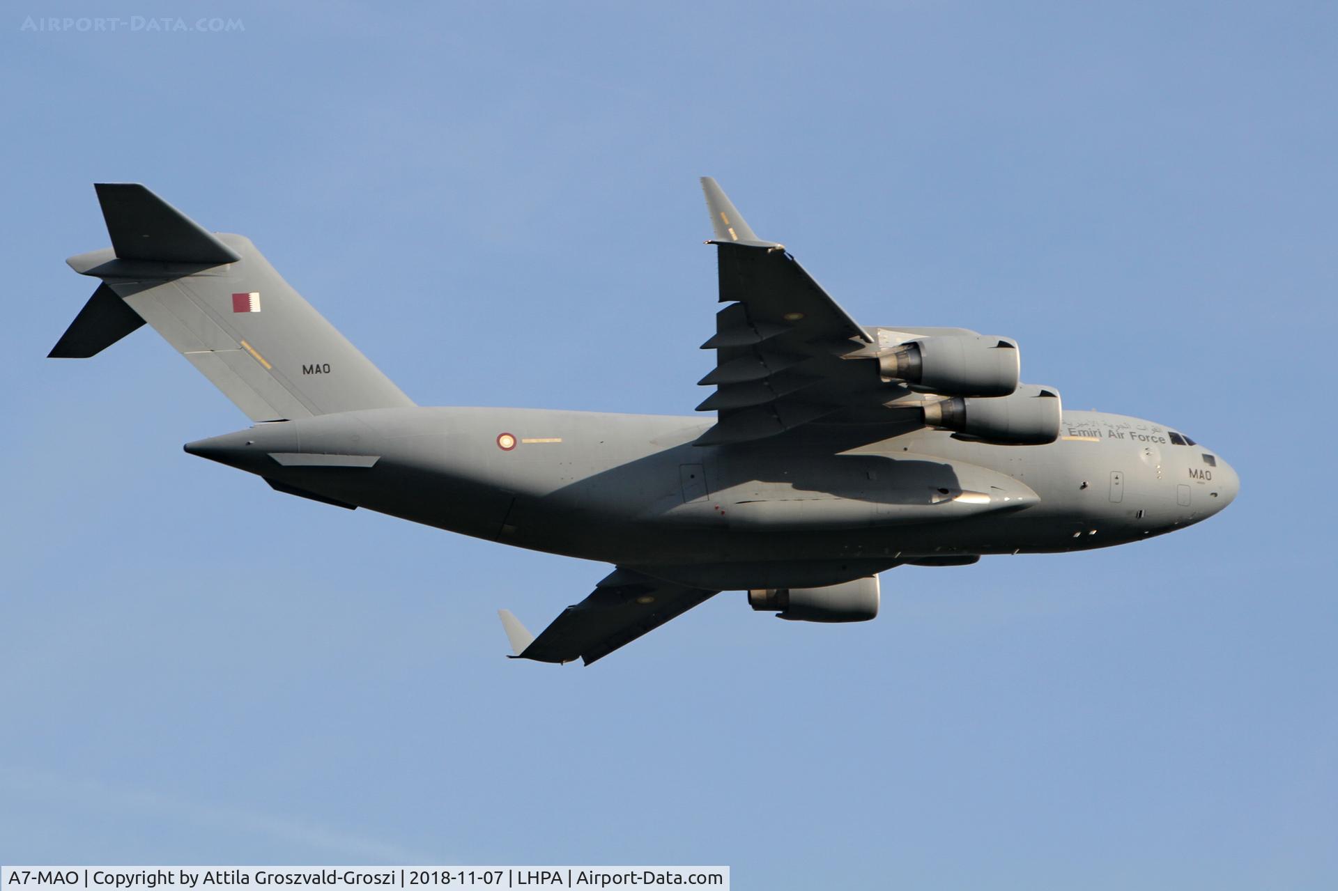 A7-MAO, 2015 Boeing C-17A Globemaster III C/N F-278, LHPA Pápa Air Base, Hungary
