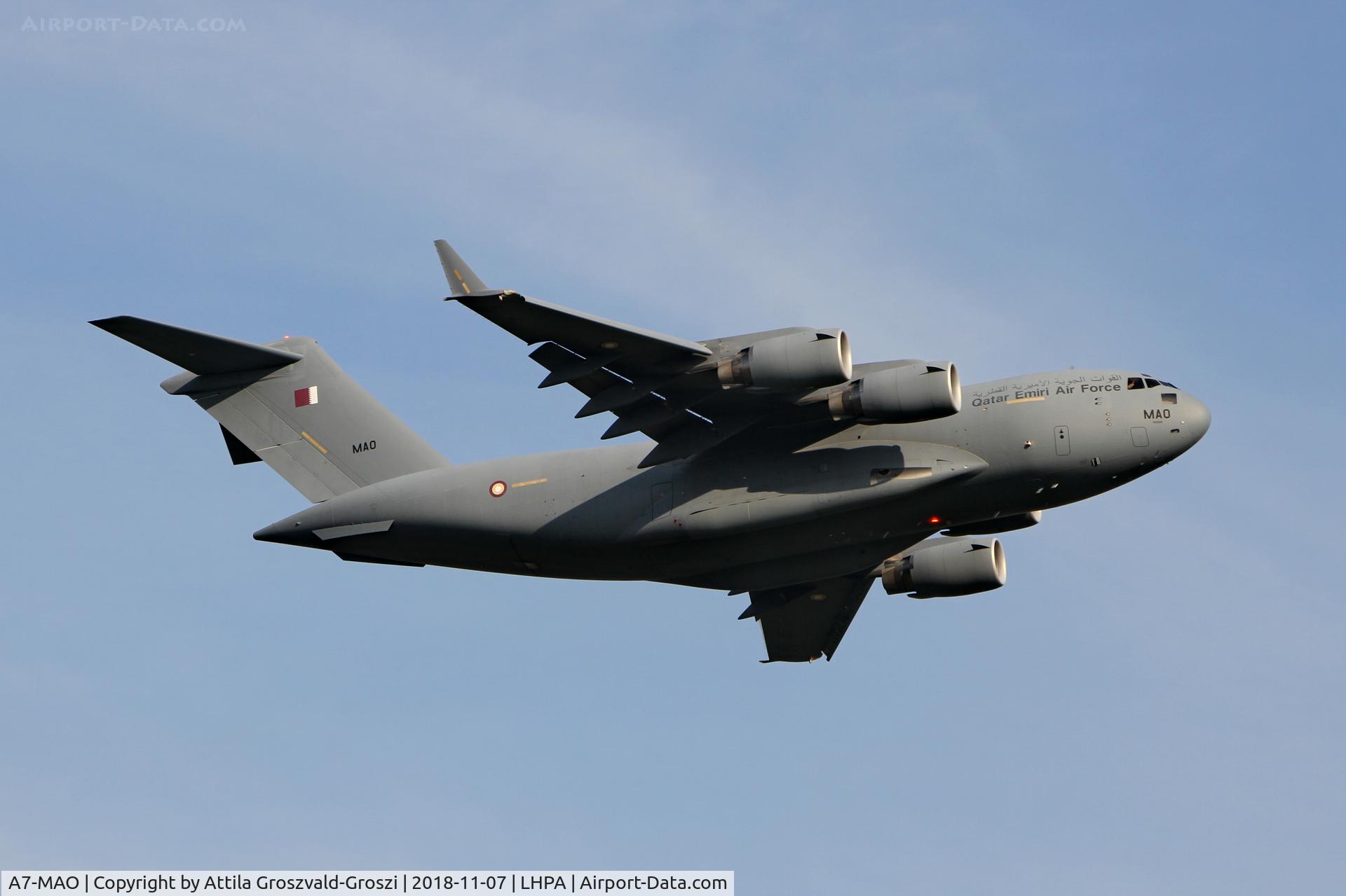A7-MAO, 2015 Boeing C-17A Globemaster III C/N F-278, LHPA Pápa Air Base, Hungary