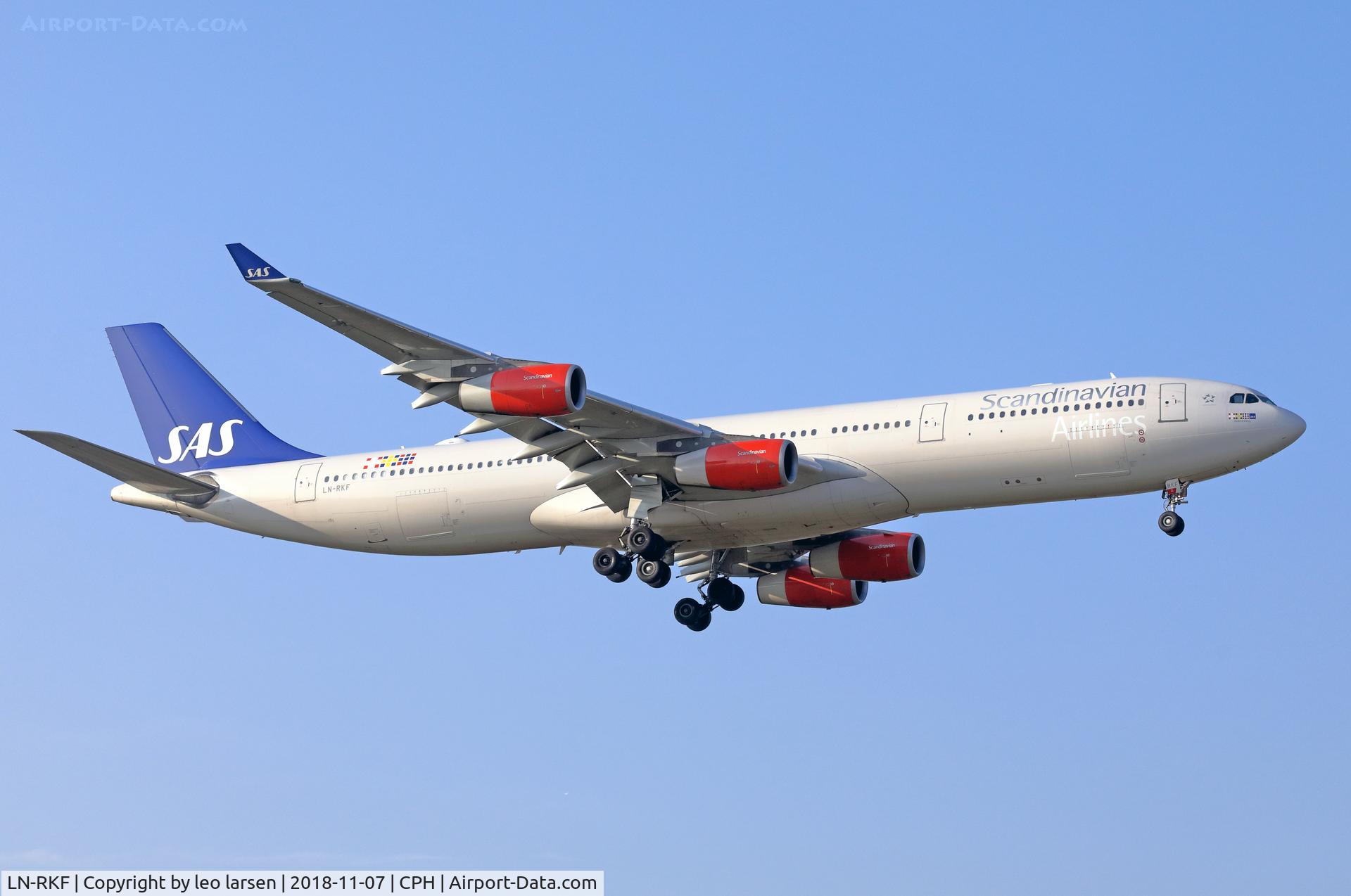 LN-RKF, 2001 Airbus A340-313X C/N 413, Copenhagen 7.11.2018