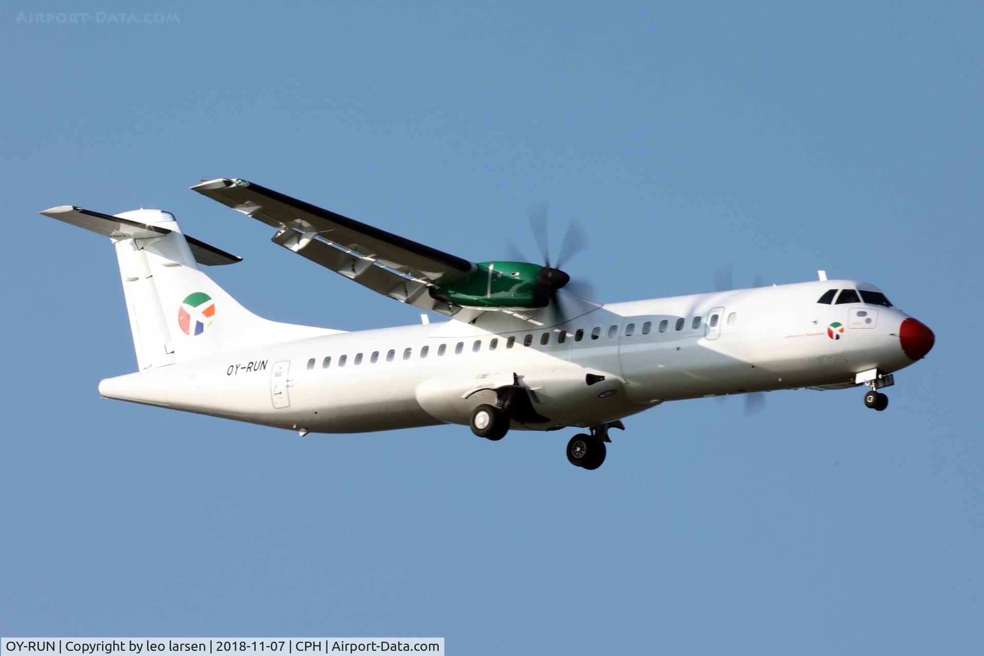 OY-RUN, 2018 ATR 72-600 (72-212A) C/N 1519, Copenhagen 7.11.2018