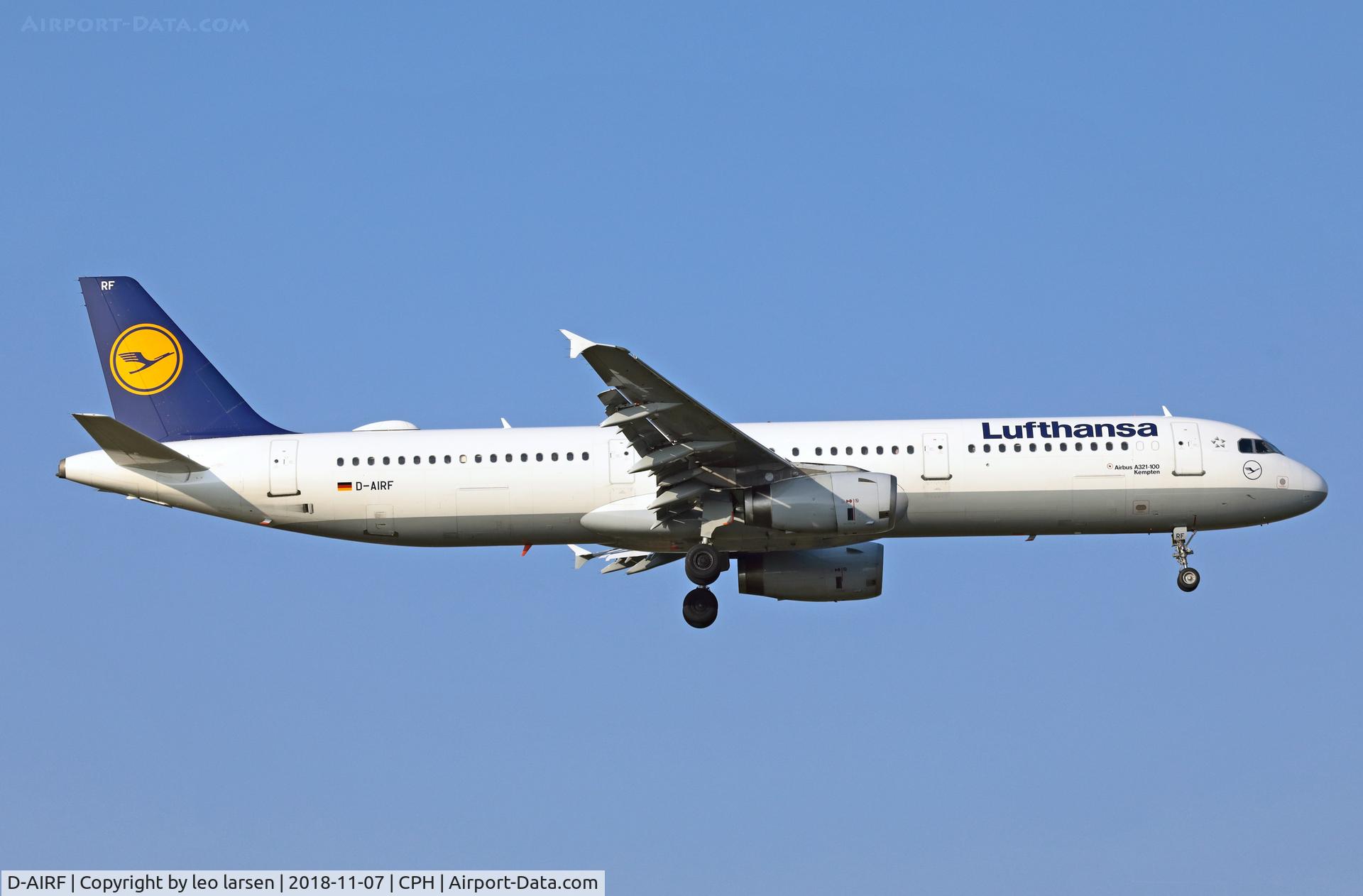 D-AIRF, 1994 Airbus A321-131 C/N 0493, Copenhagen 7.11.2018
