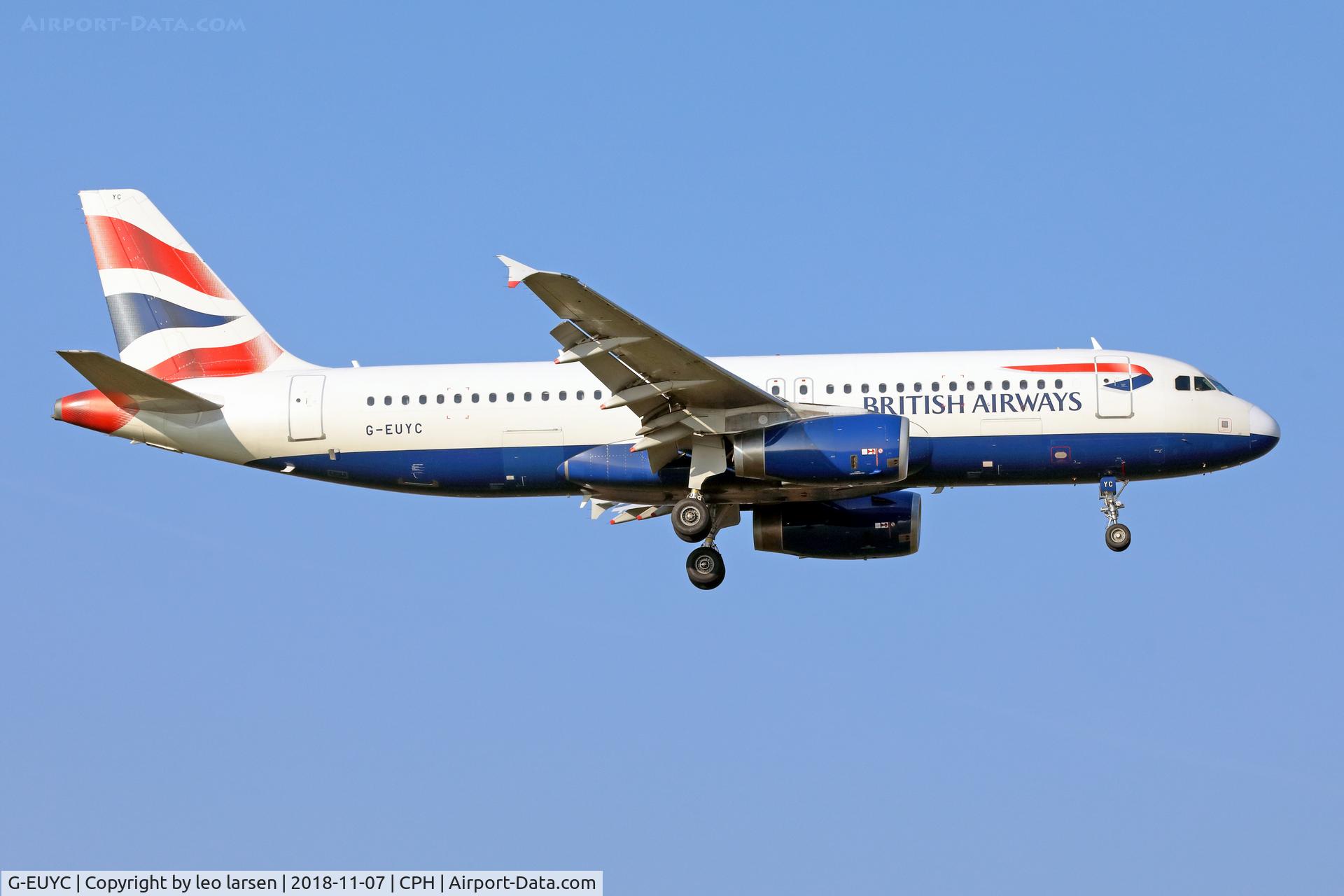 G-EUYC, 2008 Airbus A320-232 C/N 3721, Copenhagen 7.11.2018