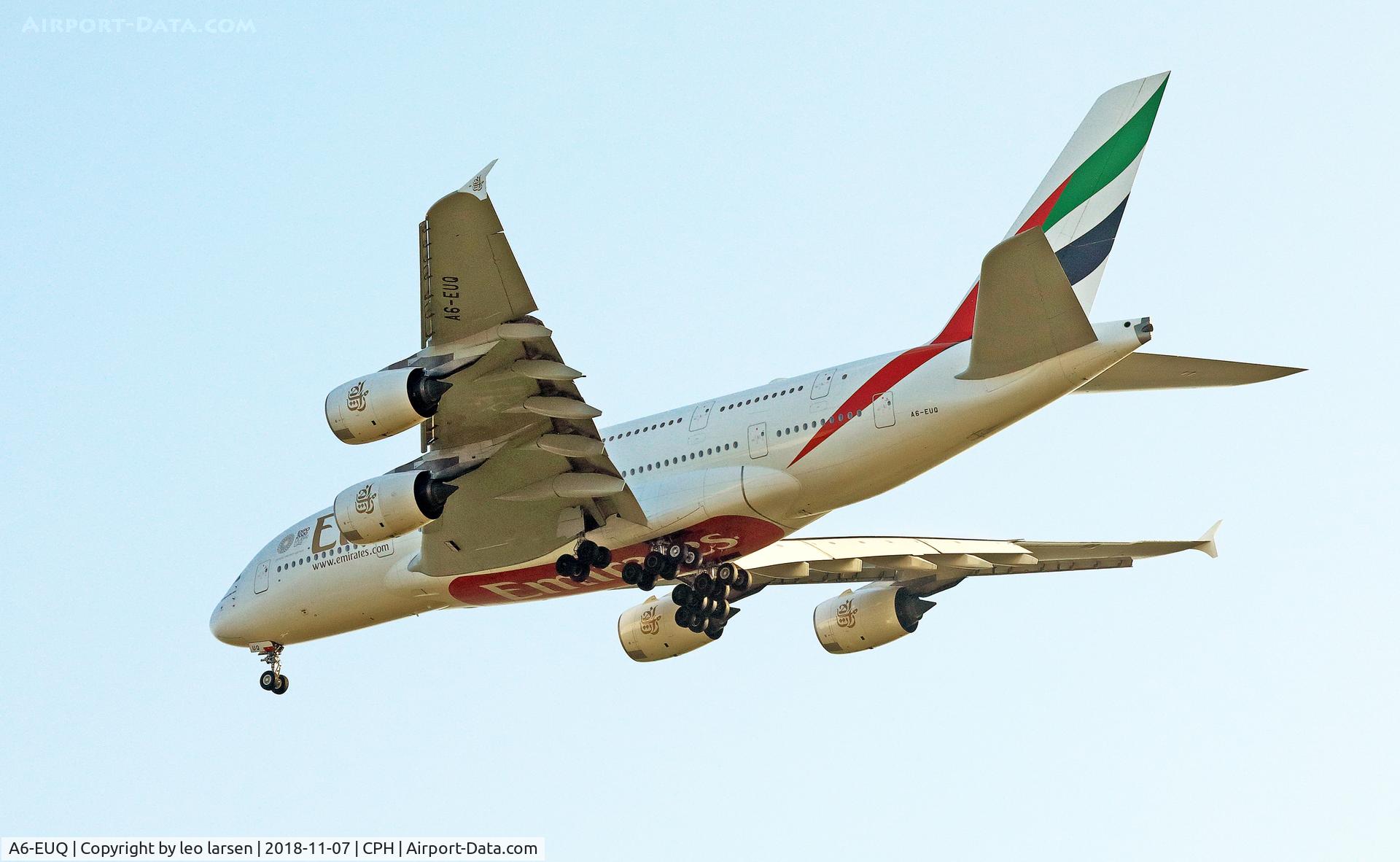 A6-EUQ, 2016 Airbus A380-842 C/N 229, Copenhagen 7.11.2018