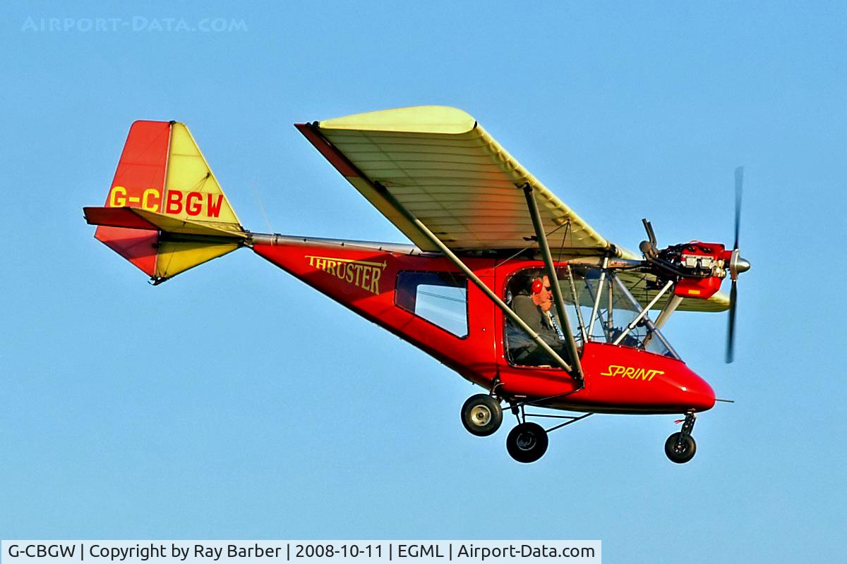 G-CBGW, 2002 Thruster T600N 450 C/N 0121-T600N-058, G-CBGW   Thruster Sprint T600N [0121-T600-058] Damyns Hall, Essex~G 11/10/2008