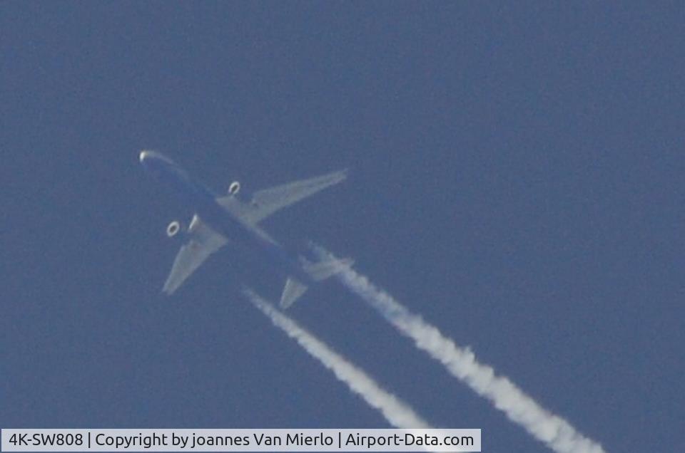 4K-SW808, 2012 Boeing 767-32LF/ER C/N 41068, Cruising over Ghent, Belgium