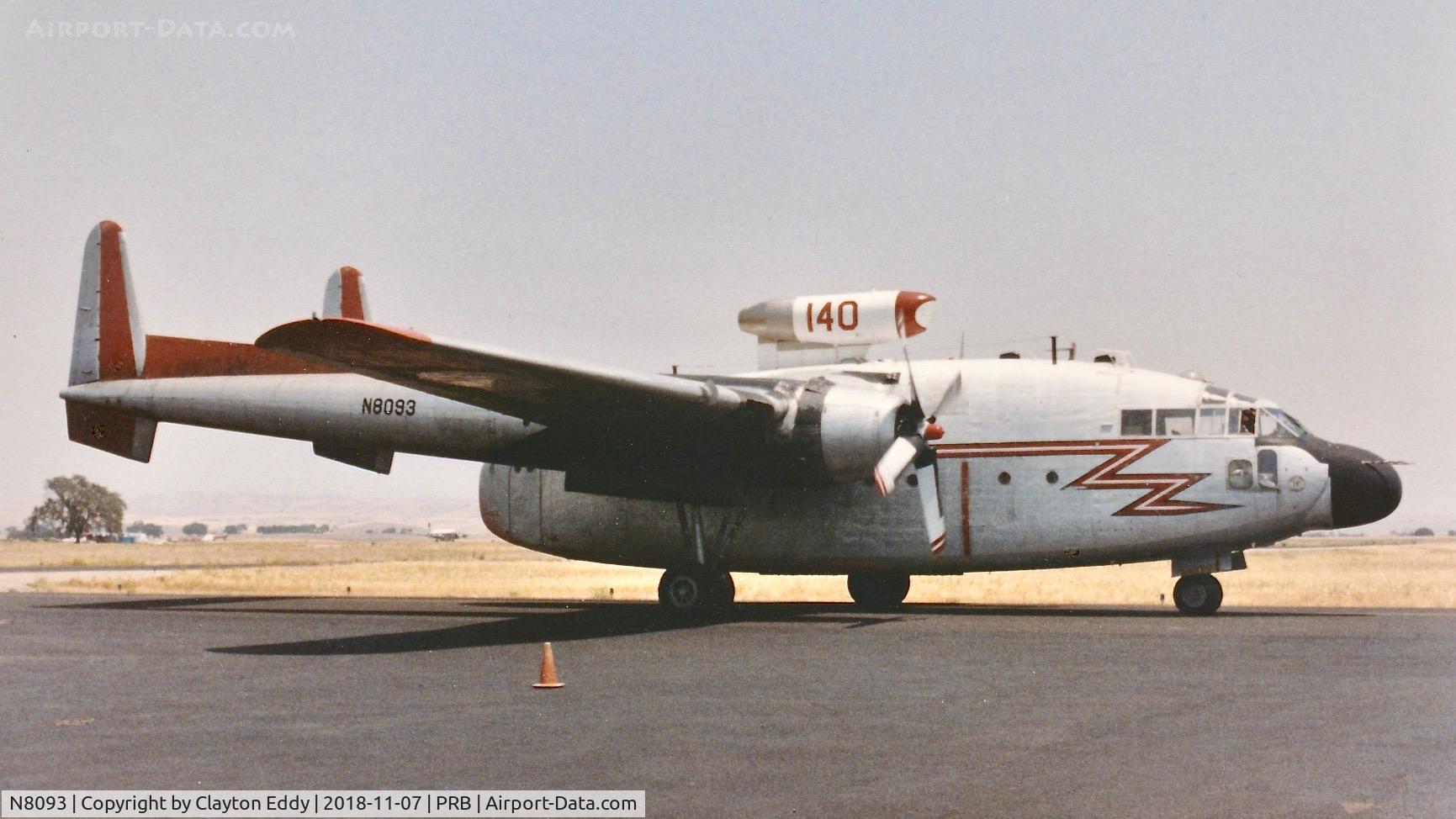 N8093, 1953 Fairchild C-119G Flying Boxcar C/N 10776, Paso Robles California 19??