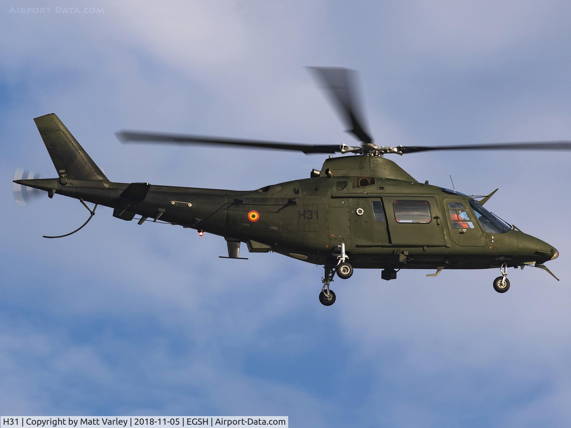H31, Agusta A-109BA C/N 0331, landing