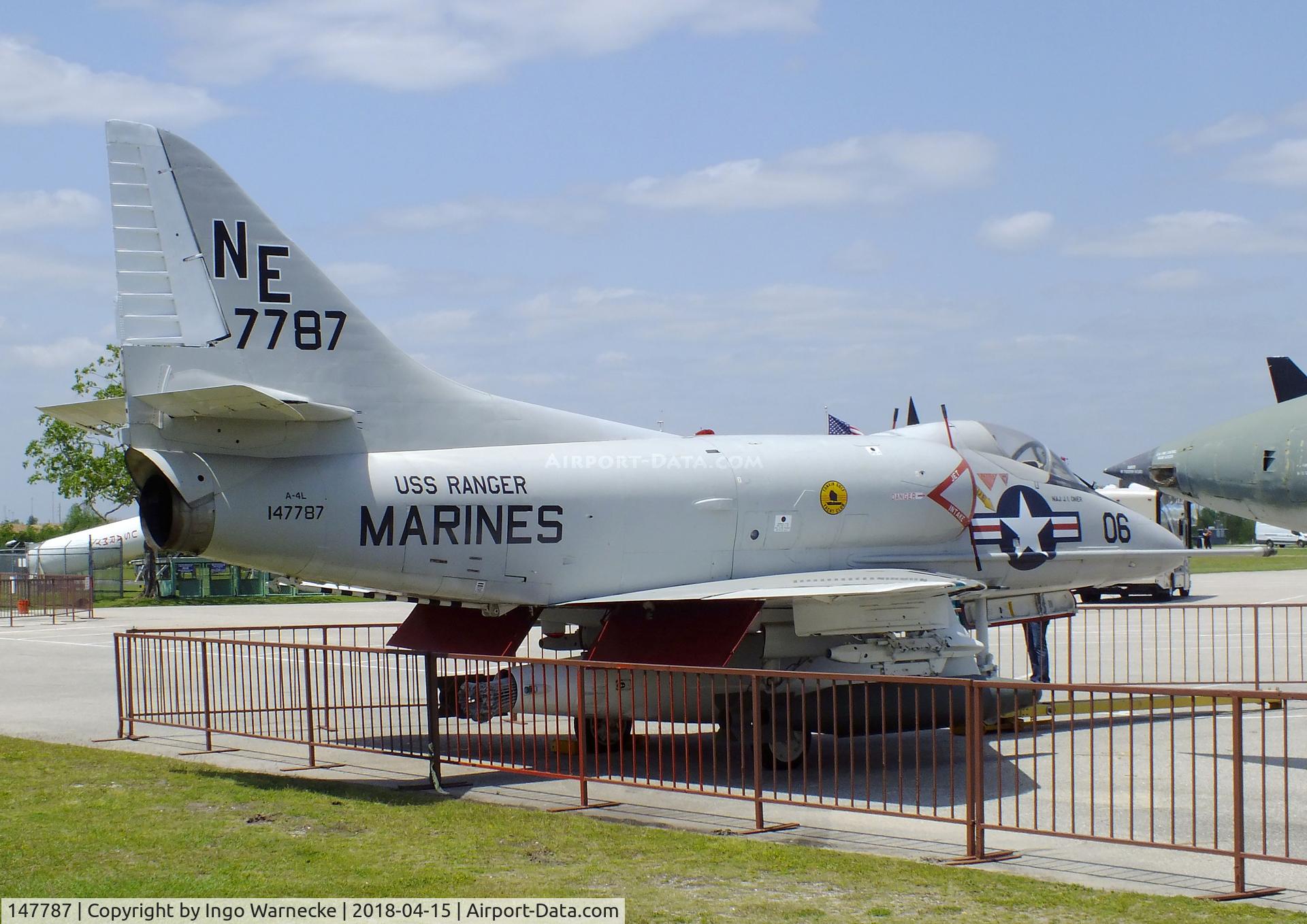 147787, Douglas A-4L Skyhawk C/N 12551, Douglas A-4L Skyhawk at the USS Alabama Battleship Memorial Park, Mobile AL