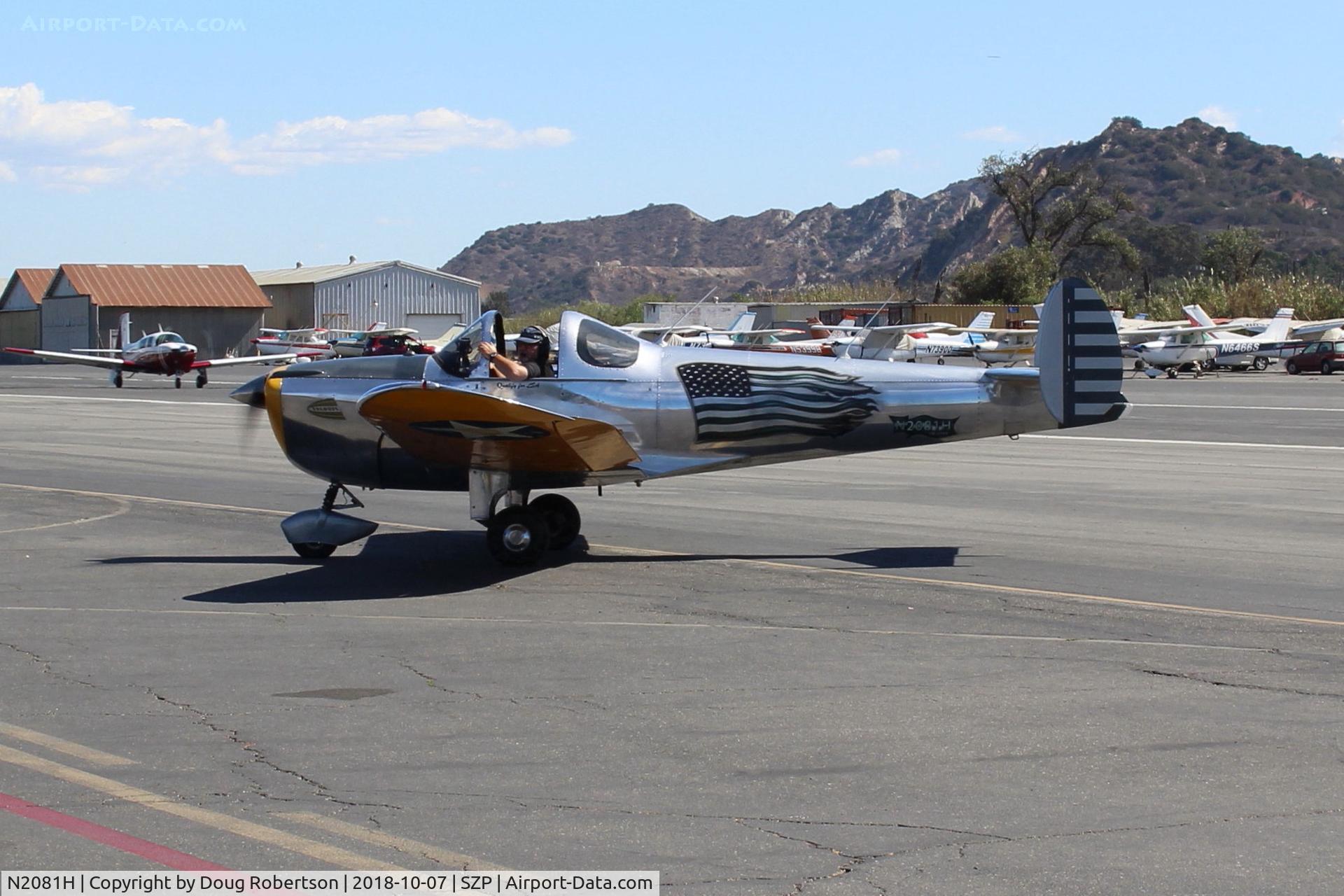 N2081H, 1946 Erco 415C Ercoupe C/N 2704, 1946 ERCO 415C Ercoupe, Continental A&C75 75 Hp, taxi to Transient Ramp area