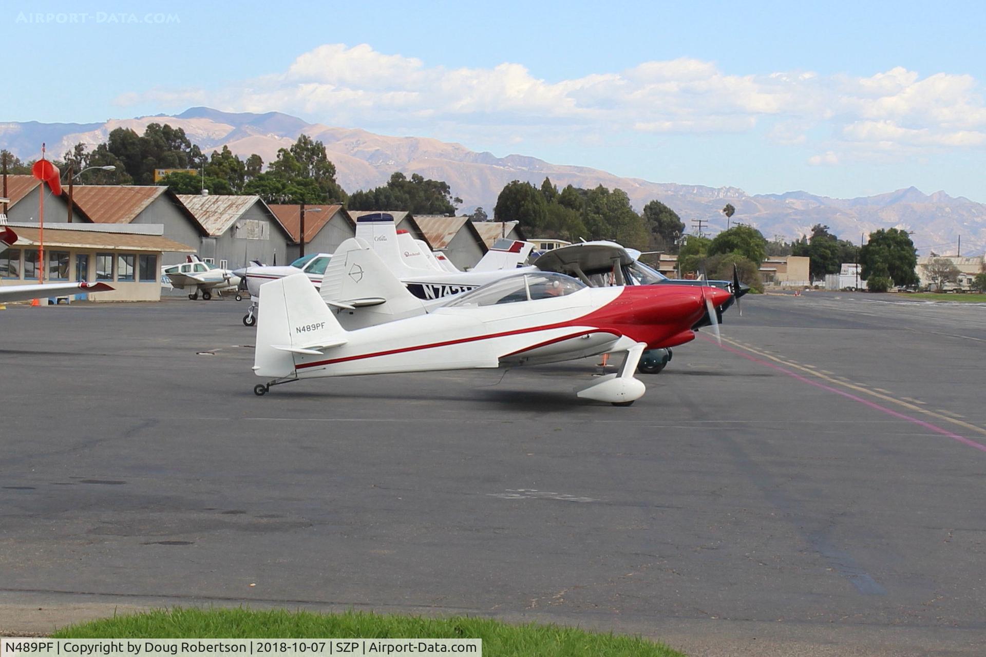 N489PF, 2014 Vans RV-4 C/N 2813, 2014 Fleming VANs RV-4, Lycoming IO-360-A1A 200 Hp, on Transient Ramp