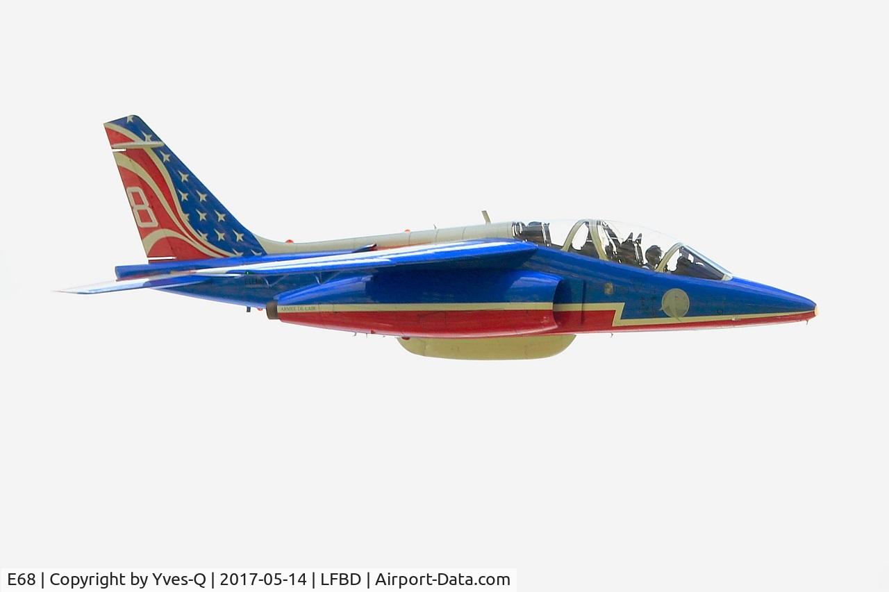 E68, Dassault-Dornier Alpha jet E C/N E68, Dassault-Dornier Alpha Jet E (F-TEMO), Athos 08 of Patrouille de France 2017, Bordeaux-Mérignac Air Base 106 (LFBD-BOD) Open day 2017