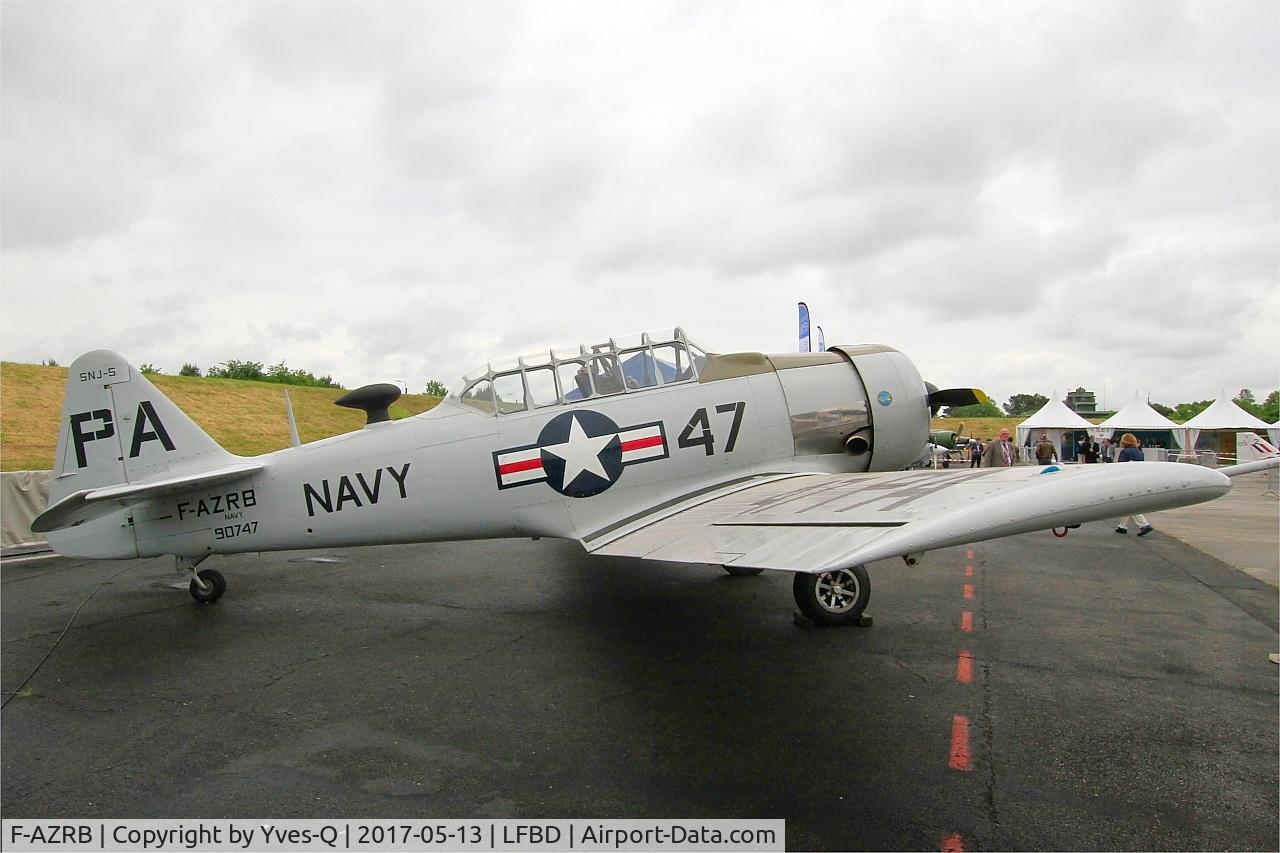 F-AZRB, North American SNJ-5 Texan Texan C/N 88-17955, North American SNJ-5 Texan, Static display, Bordeaux-Mérignac Air Base 106 (LFBD-BOD) Open day 2017