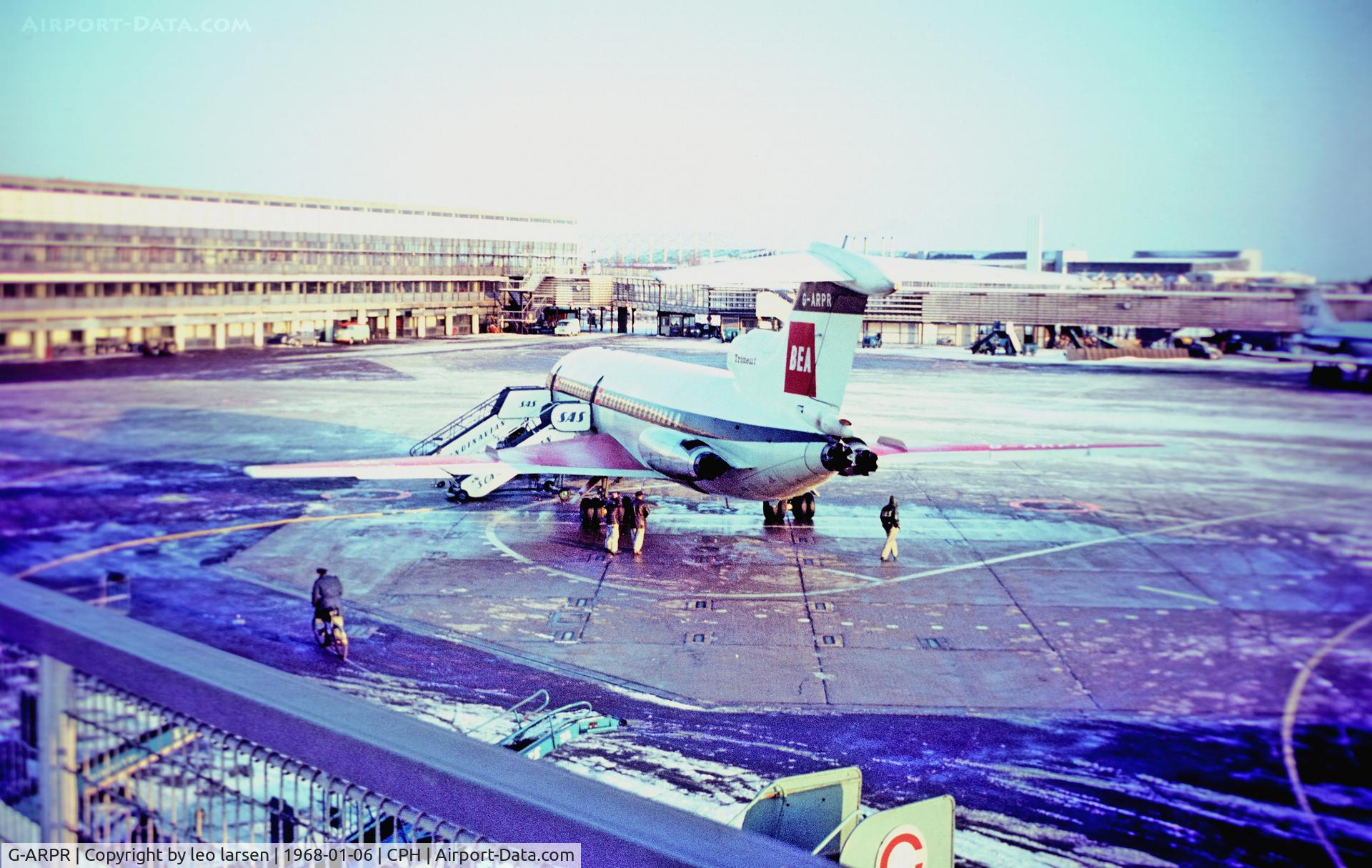 G-ARPR, 1965 Hawker Siddeley HS-121 Trident 1C C/N 2119, Copenhagen 6.1.1968