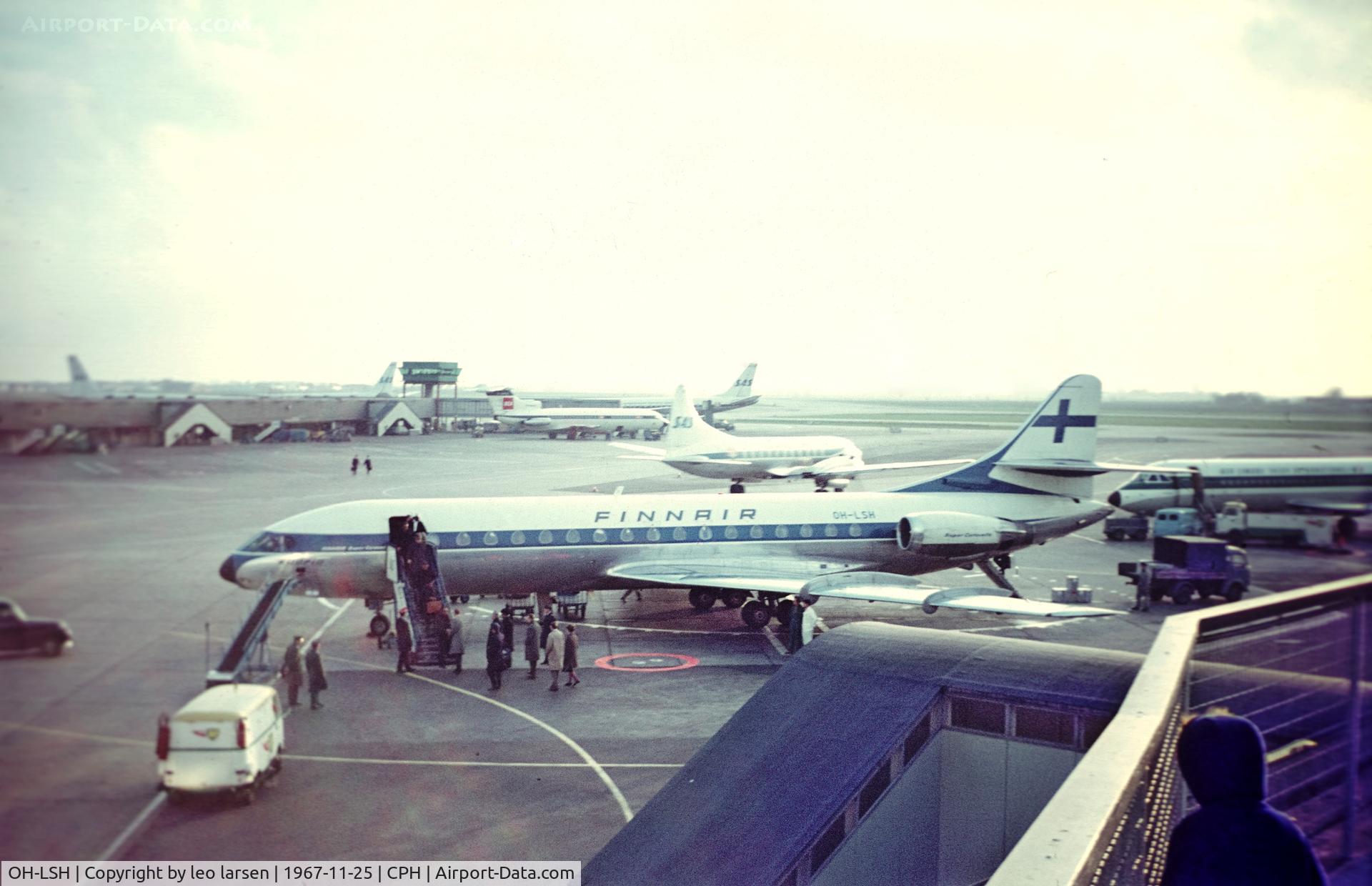OH-LSH, 1966 Sud Aviation SE-210 Caravelle 10B3 Super B C/N 211, Copenhagen 25.11.1967
