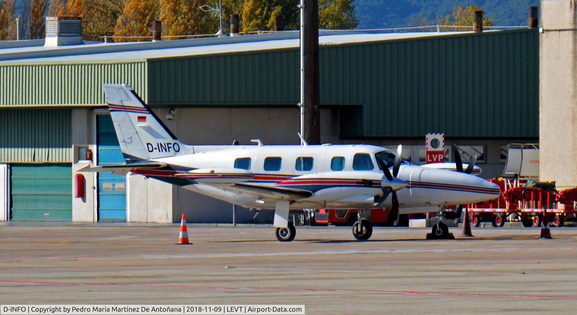 D-INFO, 1981 Piper PA-31T2 Cheyenne IIXL C/N 31T-8166031, Foronda - Vitoria-Gasteiz - Euskadi - España