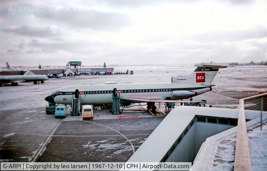 G-ARPI, 1964 Hawker Siddeley HS-121 Trident 1C C/N 2109, Copenhagen 10.12.1967