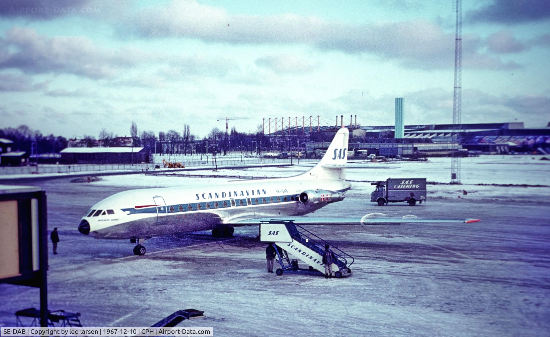 SE-DAB, 1959 Sud Aviation SE-210 Caravelle III C/N 011, Copenhagen 10.12.1967