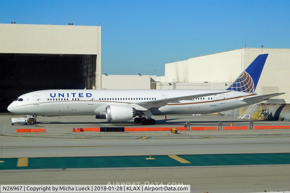 N26967, 2016 Boeing 787-9 Dreamliner Dreamliner C/N 60144, At LAX