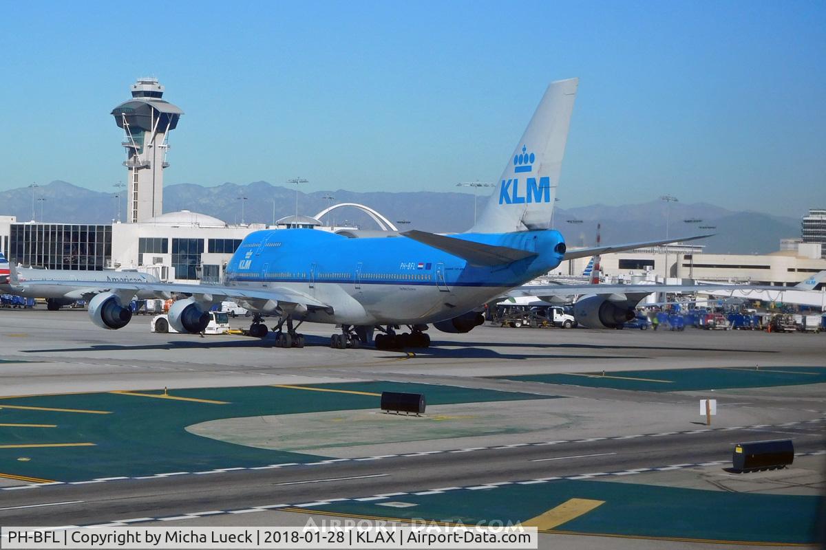 PH-BFL, 1991 Boeing 747-406 C/N 25356, At LAX