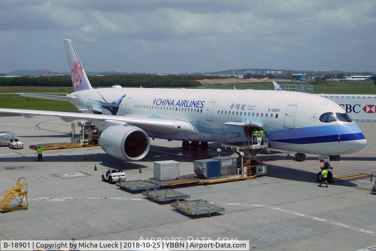 B-18901, 2016 Airbus A350-941 C/N 049, At Brisbane