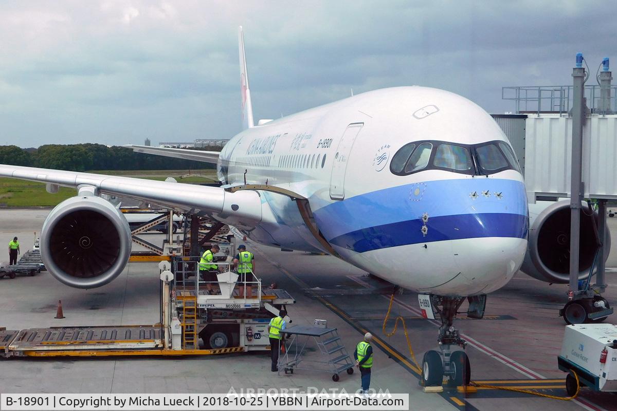 B-18901, 2016 Airbus A350-941 C/N 049, At Brisbane