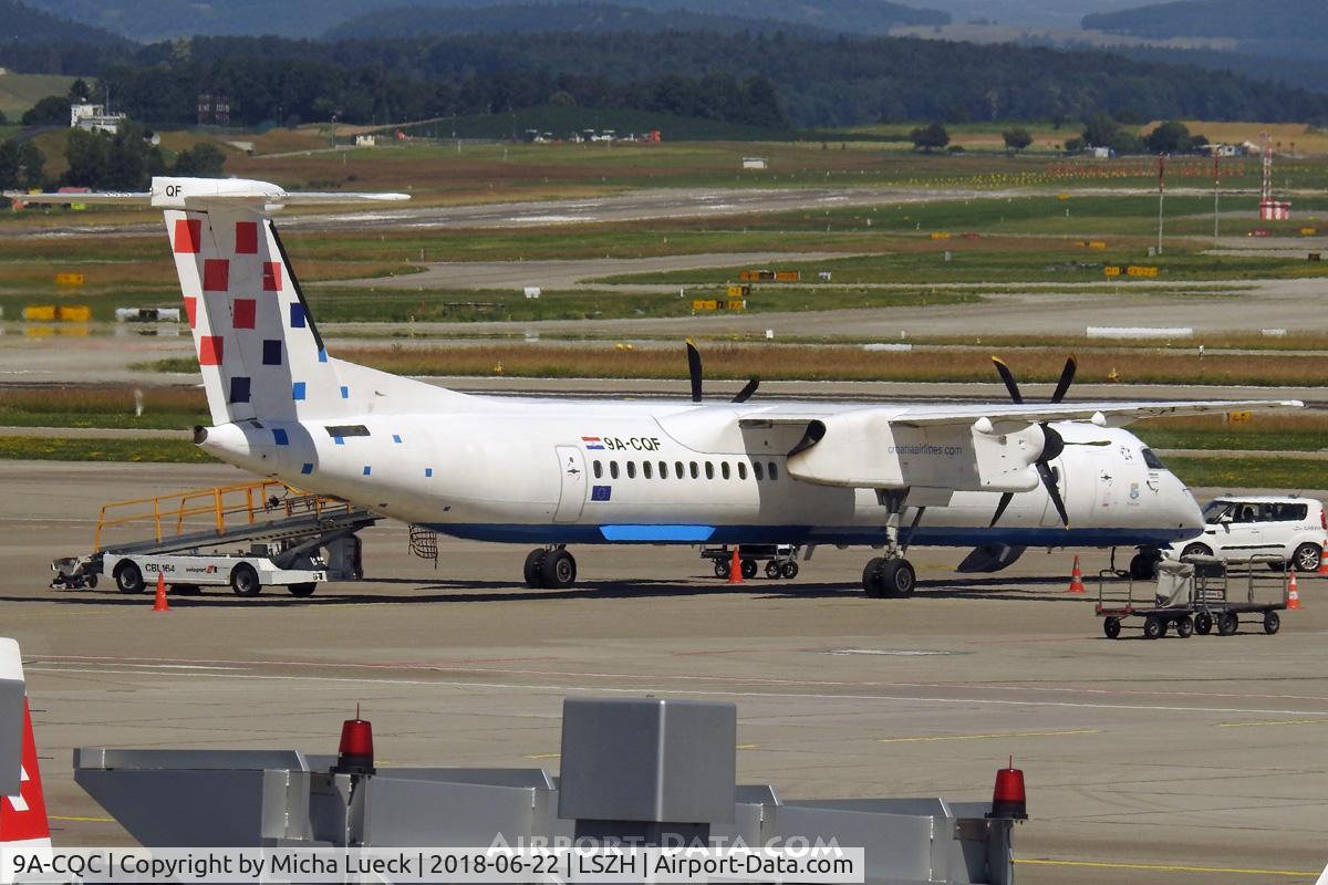 9A-CQC, 2009 De Havilland Canada DHC-8-402Q Dash 8 C/N 4258, At Zurich