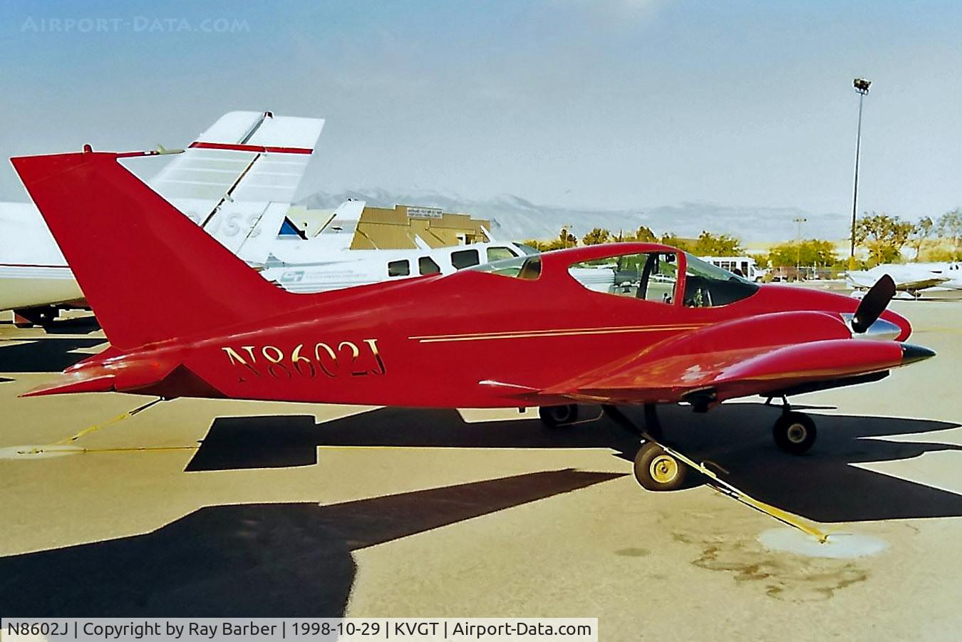 N8602J, 1981 Wing D-1 Derringer C/N 009, N8602J   Wing D-1 Derringer [009] North Las Vegas~N 20/10/1998