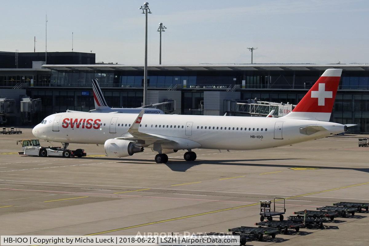 HB-IOO, 2016 Airbus A321-212 C/N 7007, At Zurich